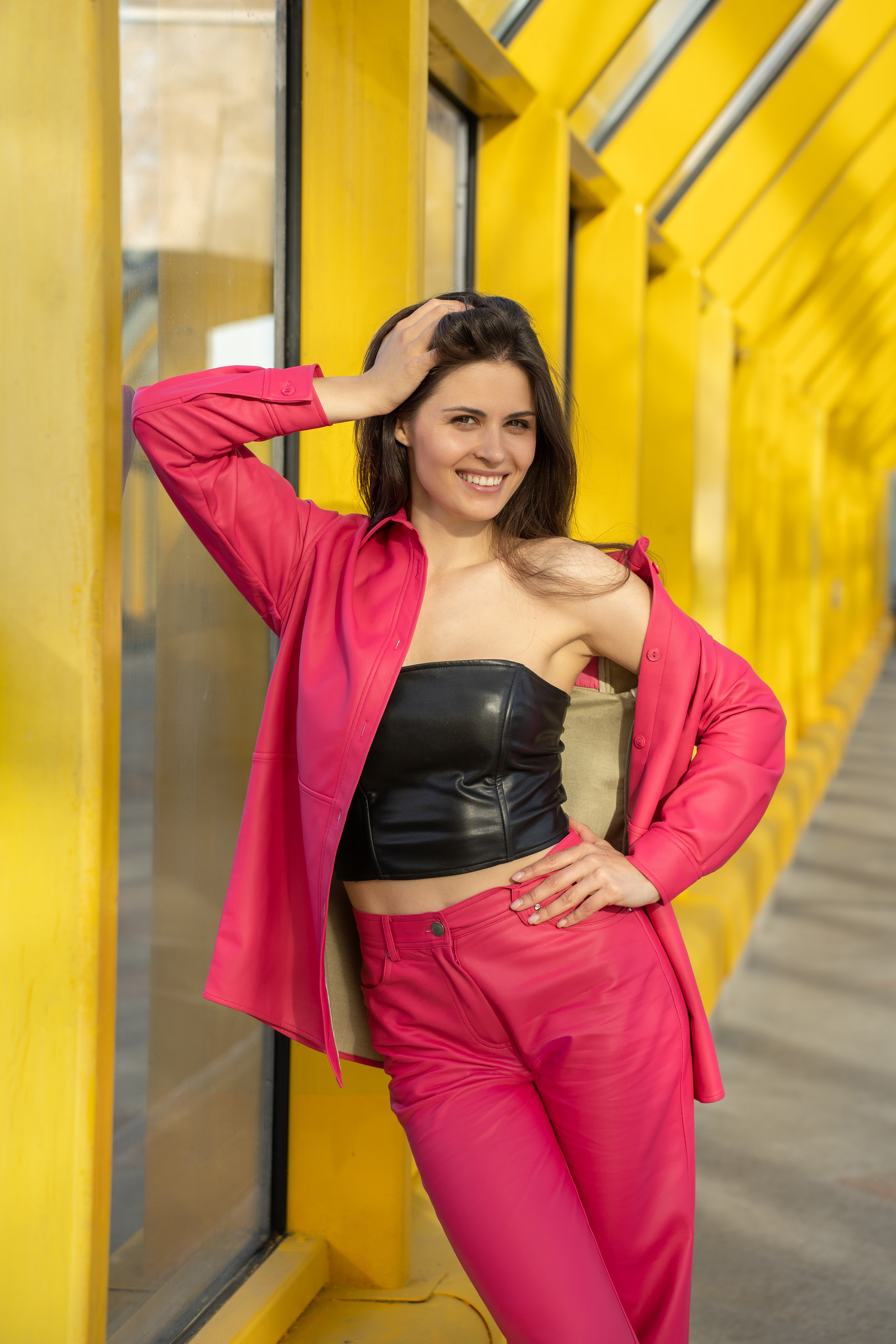 фотосессия девушки на Андреевском мосту