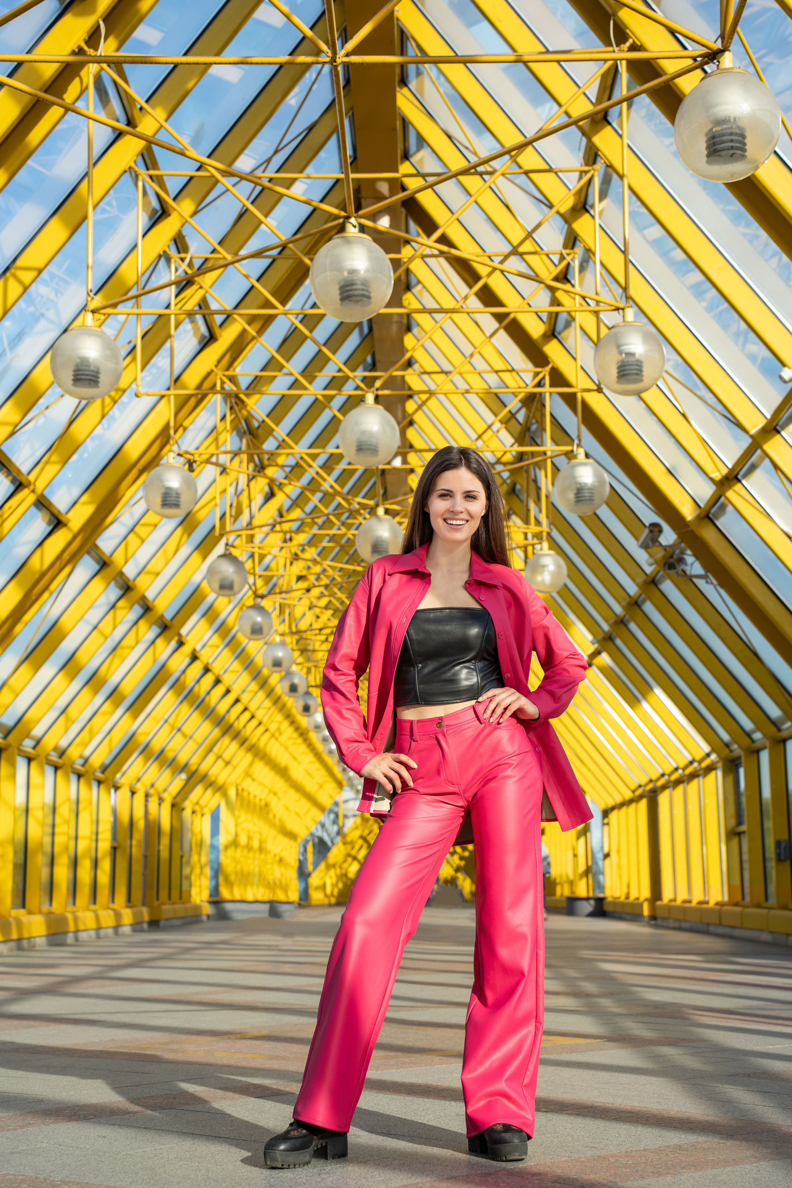 фотосессия девушки на Андреевском мосту