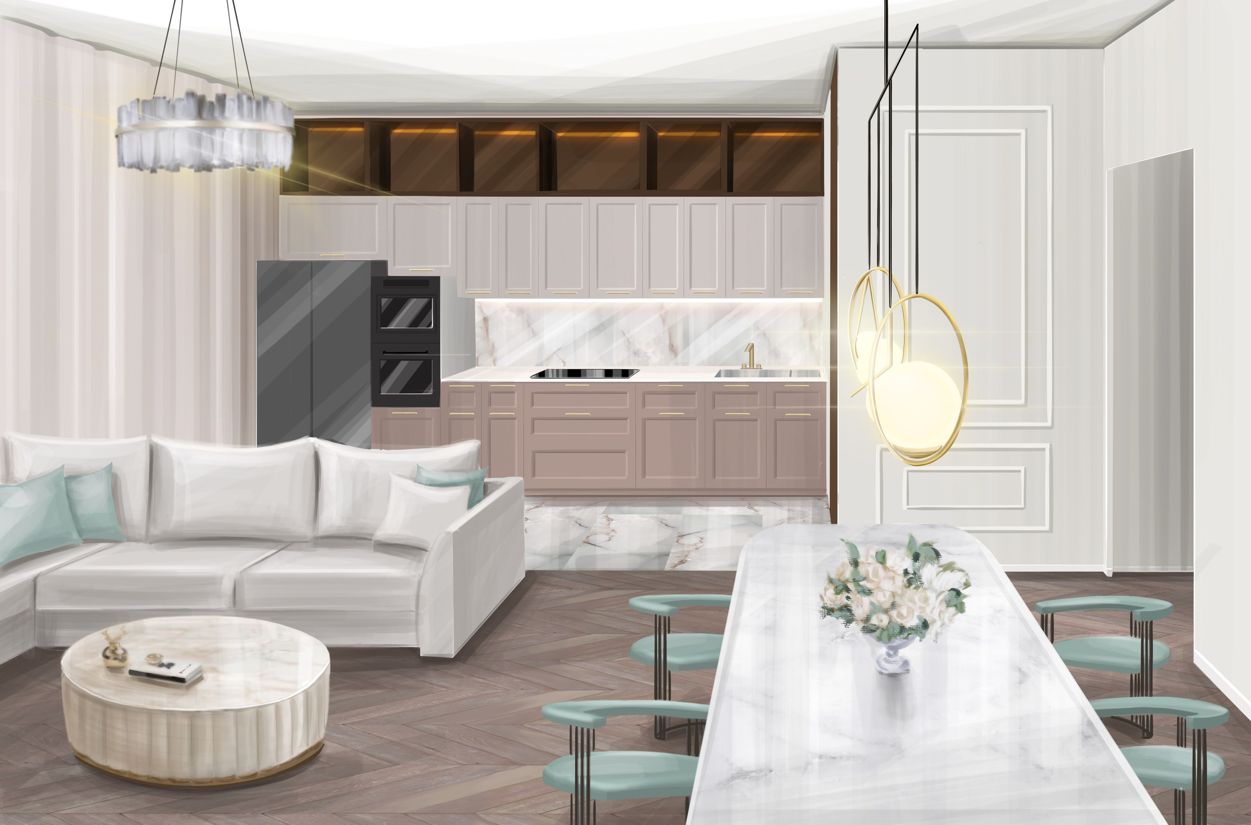 Проект: «Семейный очаг» | Уютный интерьер от Анны Филаретовой