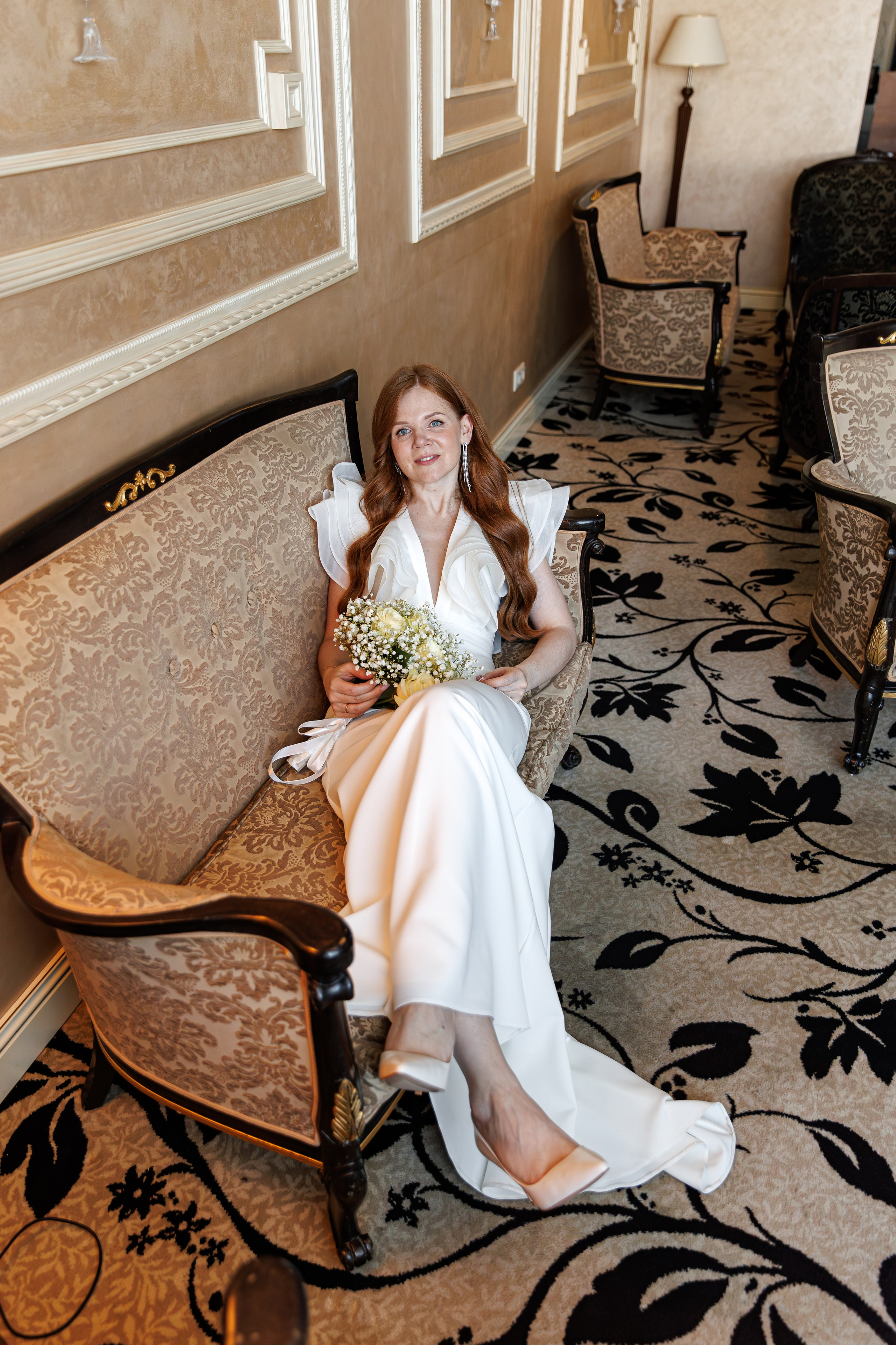 Свадебная фотосессия и сборы в отеле Милан (м. Домодедовская). Свадебный фотограф Москва и МО Сергей Киржаев