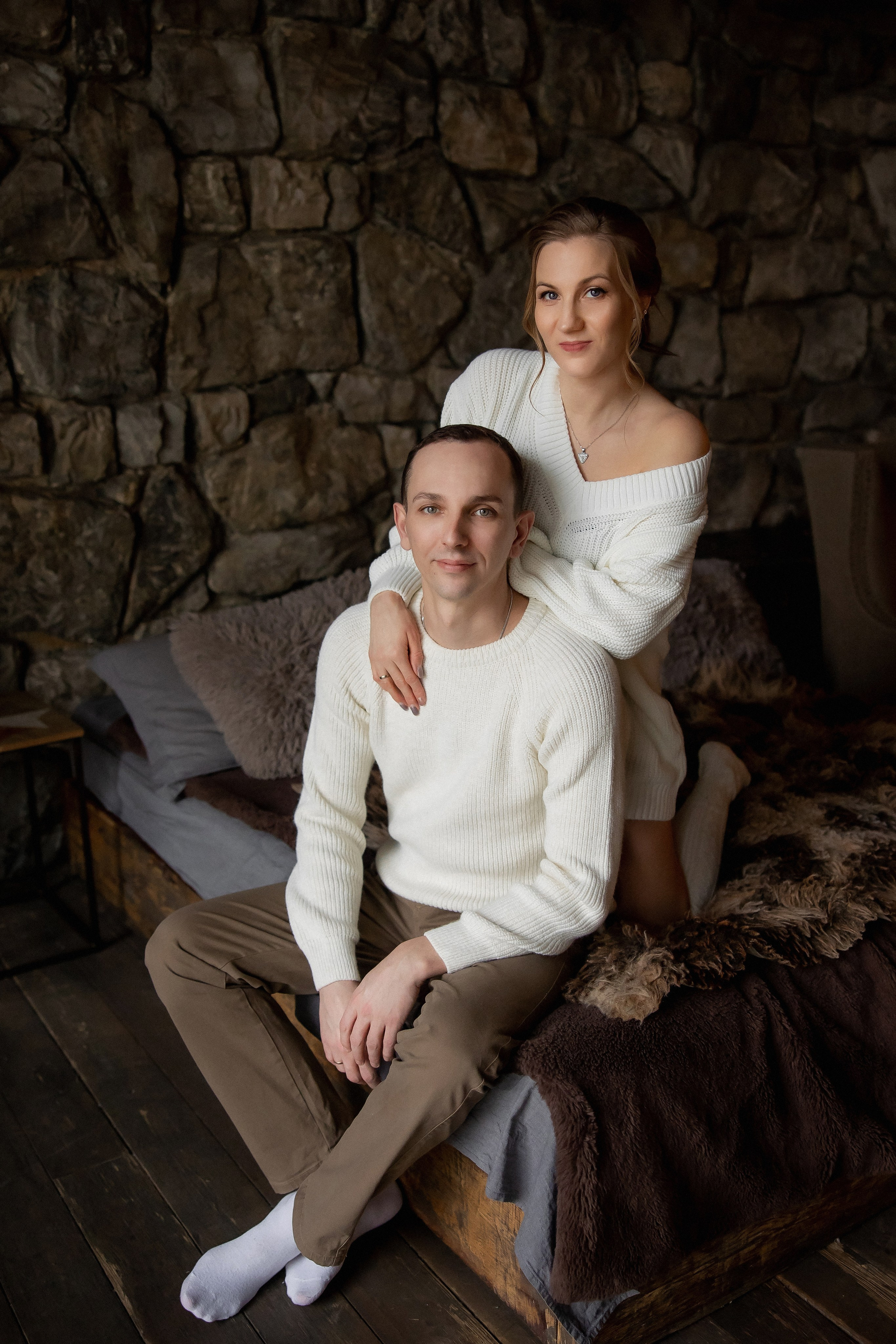 стильные фотографии для пары новогодняя фотосессия