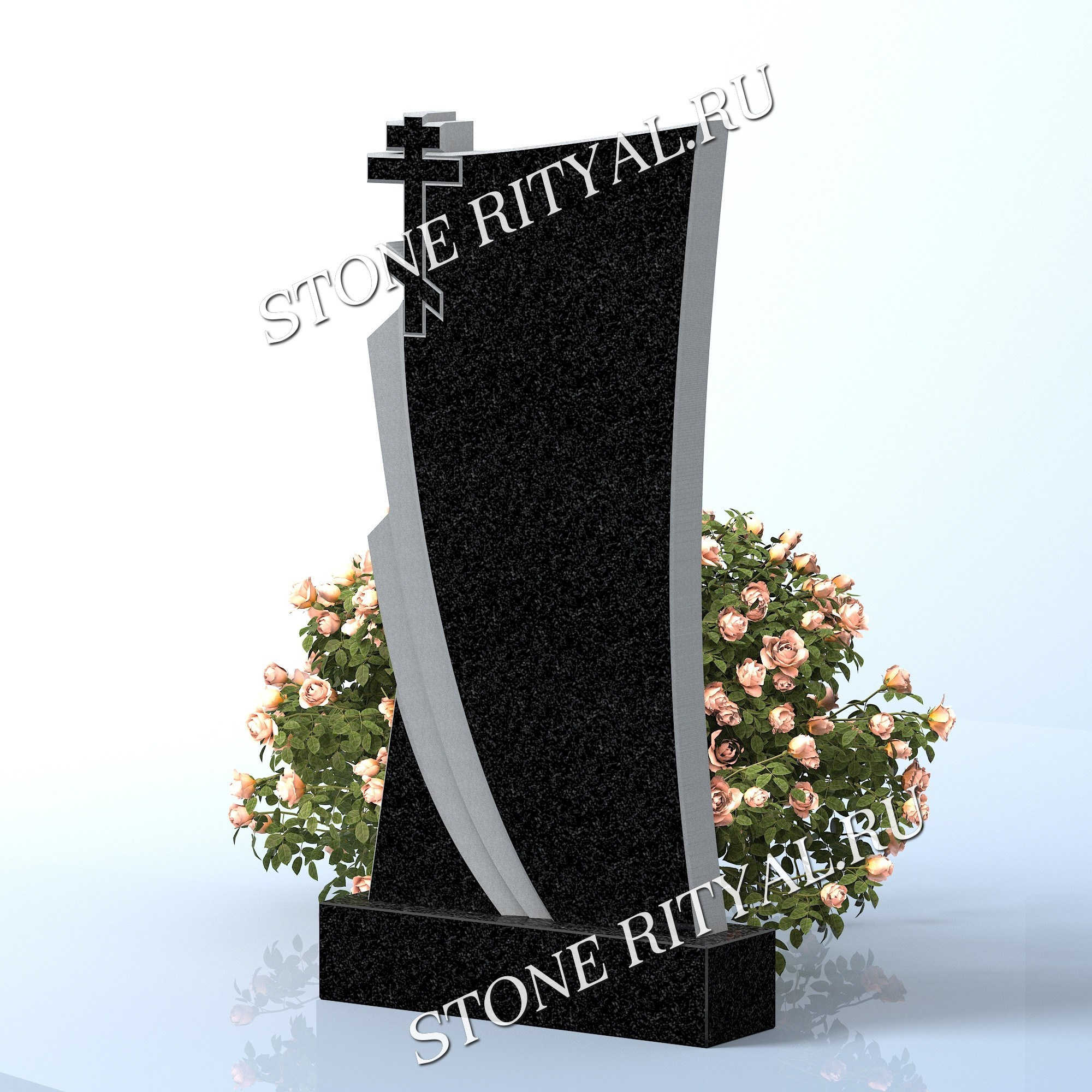 Вертикальные памятники прямые. Изготовление и установка памятников в Москве и МО