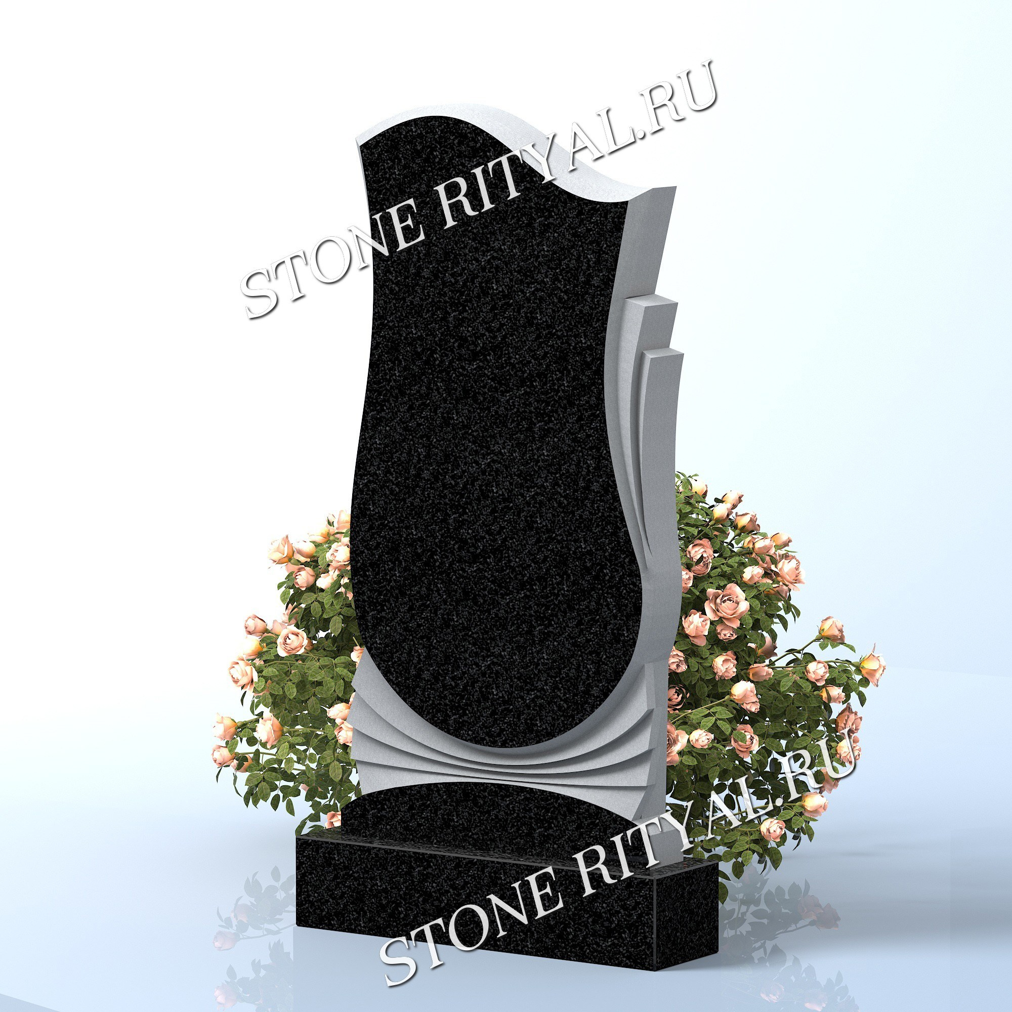 Вертикальные памятники прямые. Изготовление и установка памятников в Москве и МО