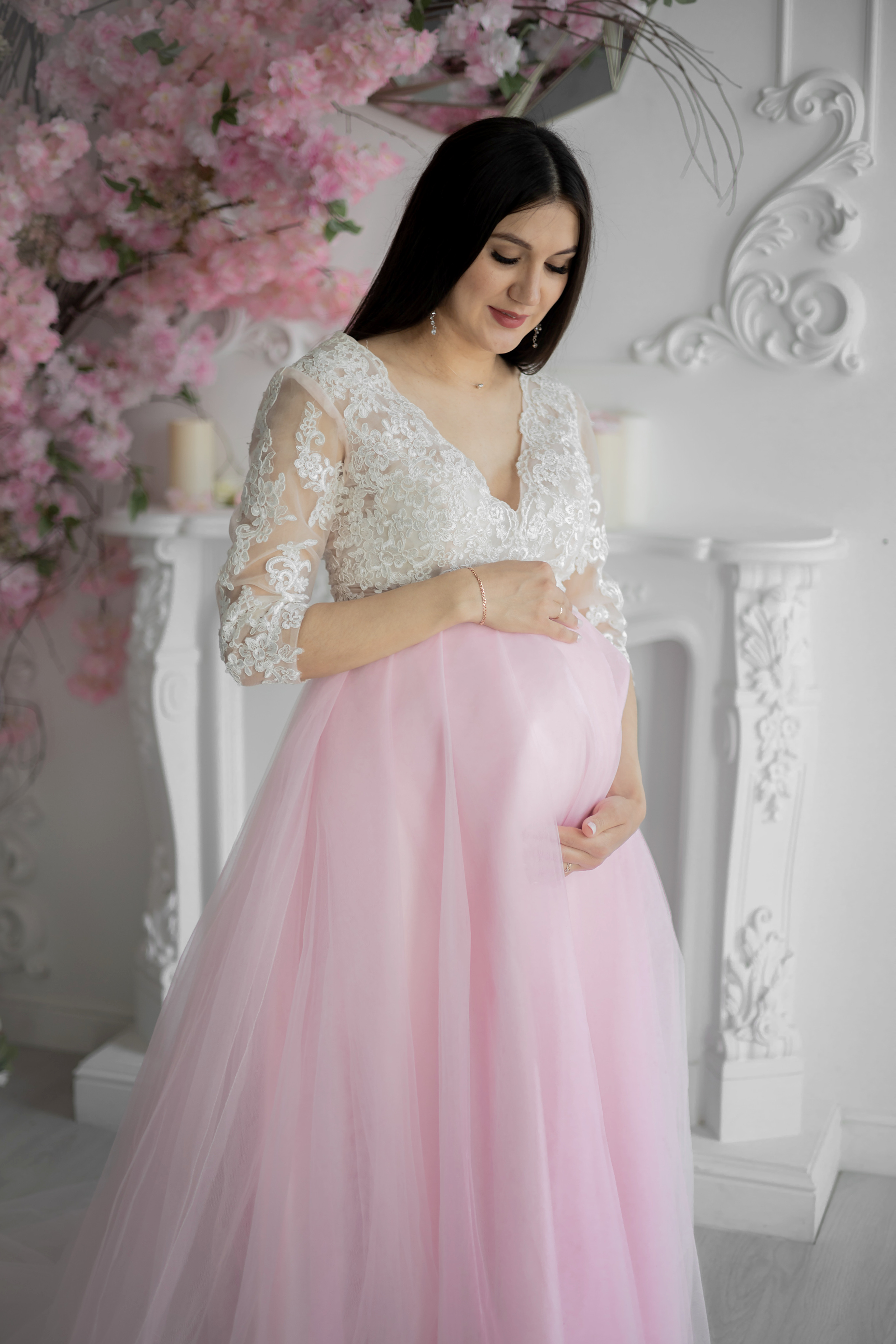 Розово-белое платье на прокат в Казани. Профессиональный Фотограф в Казани Яна Забелина