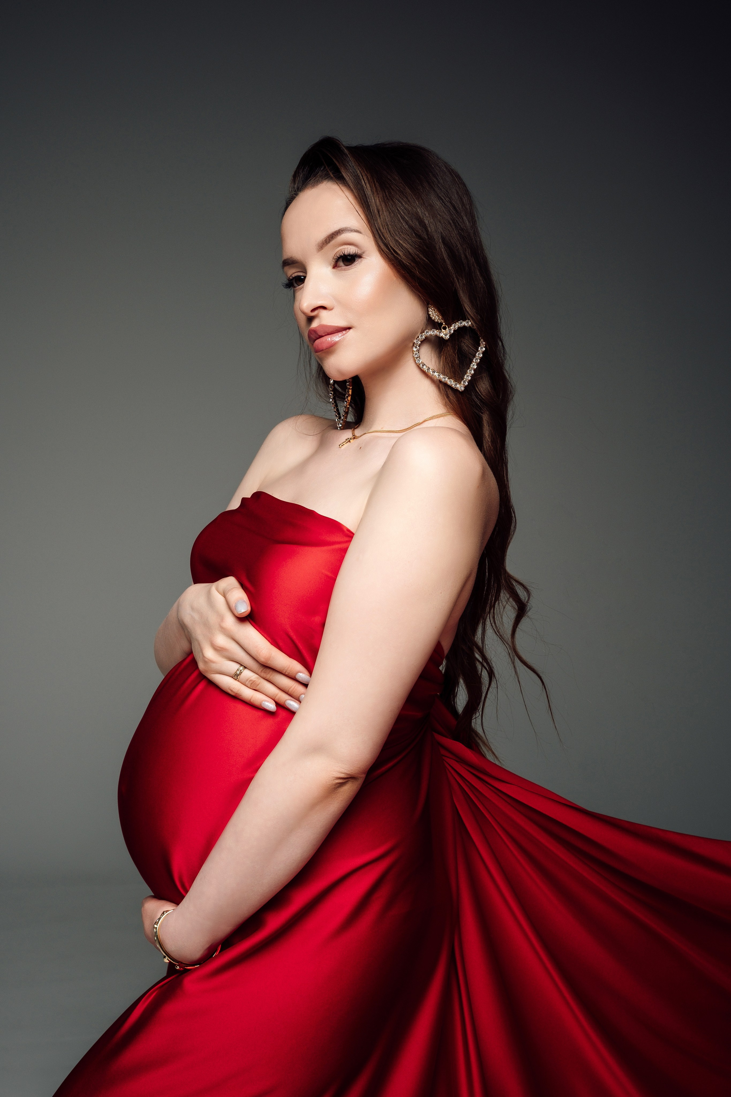 Фотосессия в тканях для беременной. Фотограф и видеограф Анна Жагорина