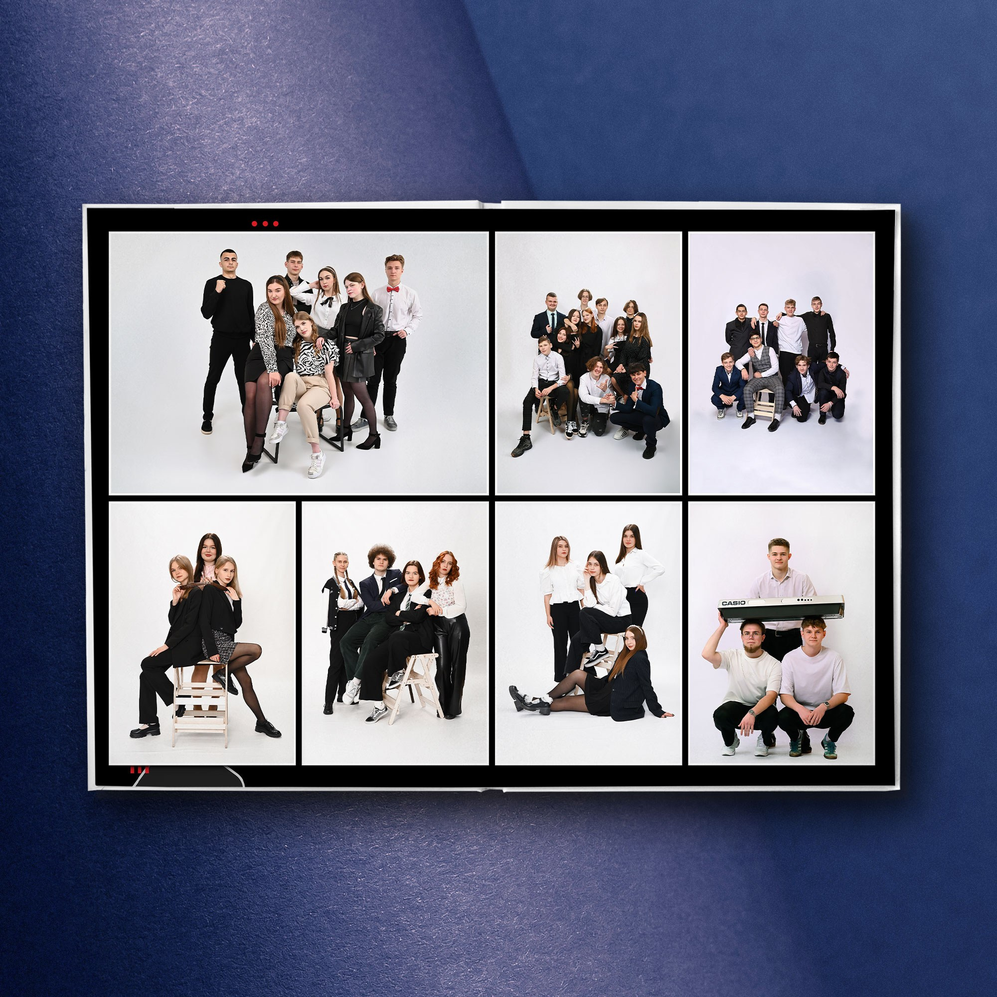 Альбом для выпускников со студийной фотосессией. Выпускные альбомы Брянск. Фотостудия выпускных альбомов