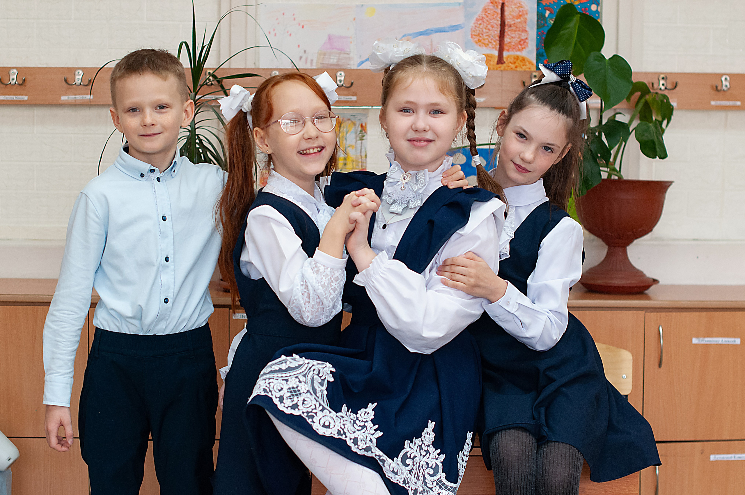 Фото школьников на виньетку. Фотограф в Хабаровске