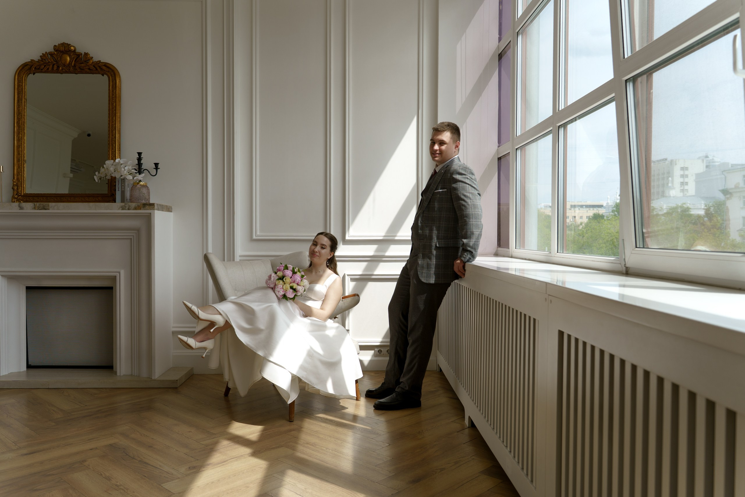 Студийная свадебная фотосессия в Екатеринбурге | Love Story Михаила и Елизаветы | Свадебный фотограф Екатеринбург