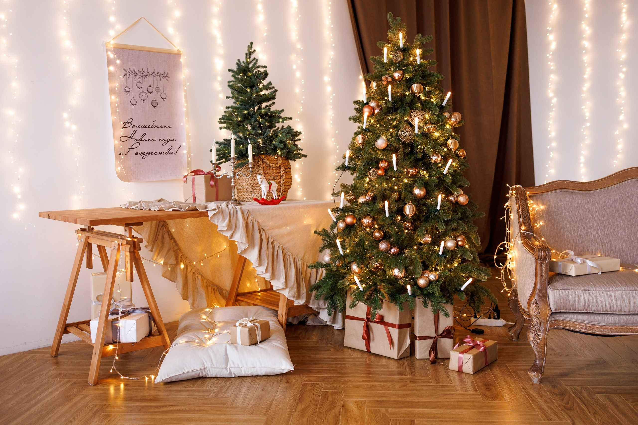 Новогодние залы в фотостудии. Свадебный и семейный фотограф в Твери и Тверской области