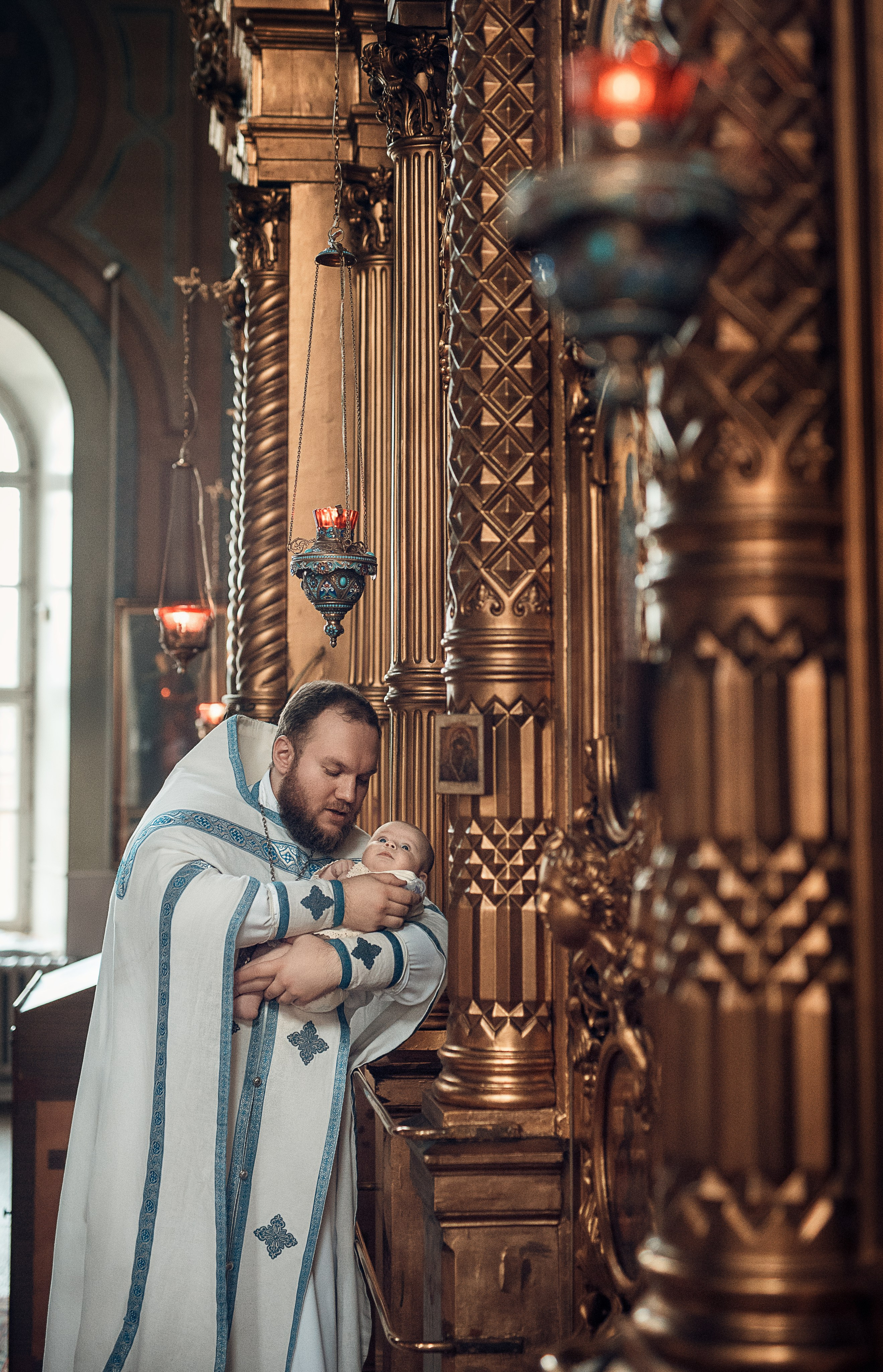 Крещение Адель в храме Рождества Богородицы в Никольском-Трубецком