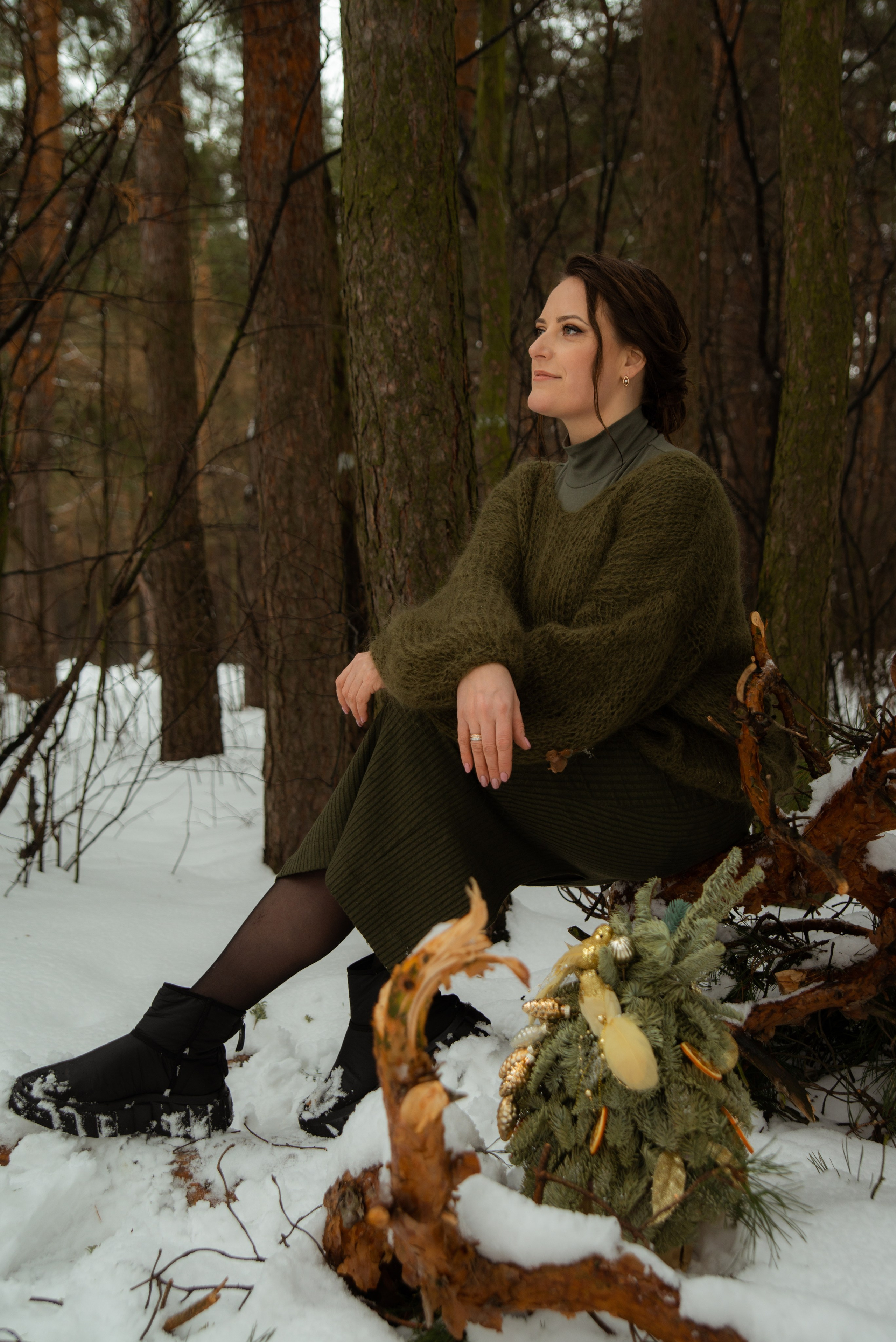 Новогодняя семейная фотосессия. Фотограф Москва: тематическая фотосессия с подбором образа