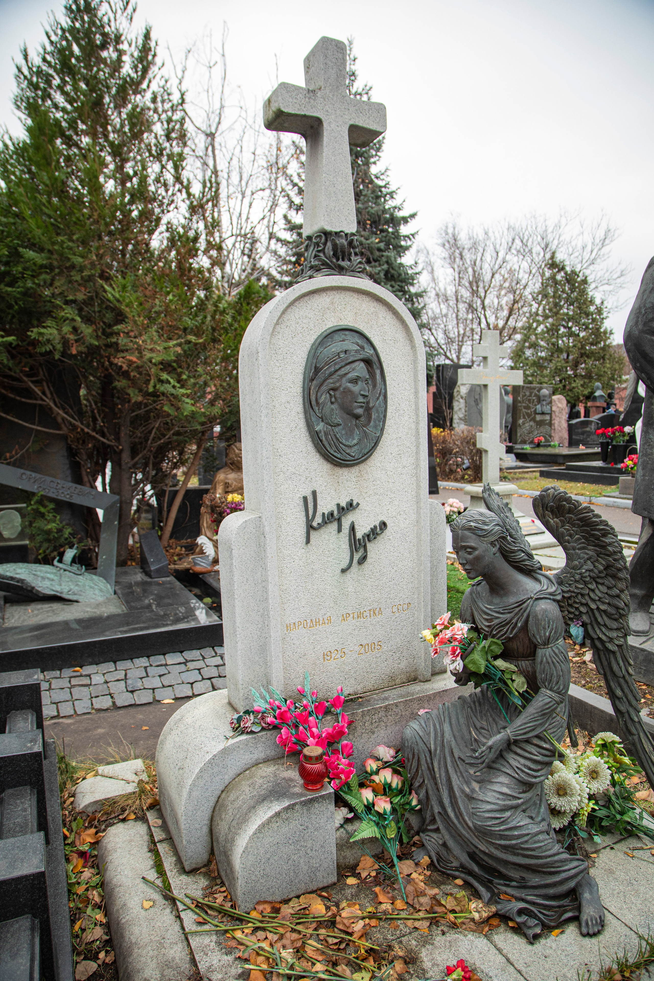 Осенняя прогулка по Новодевичьему кладбищу. Фотограф Сергей Ловкий