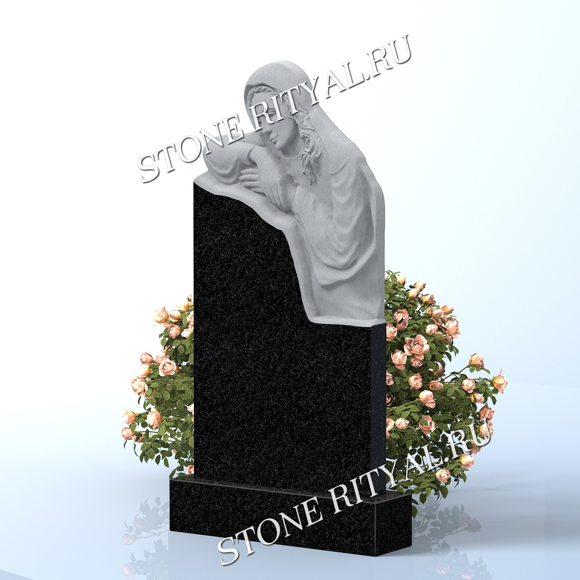 Вертикальные памятники фигурные. Изготовление и установка памятников в Москве и МО
