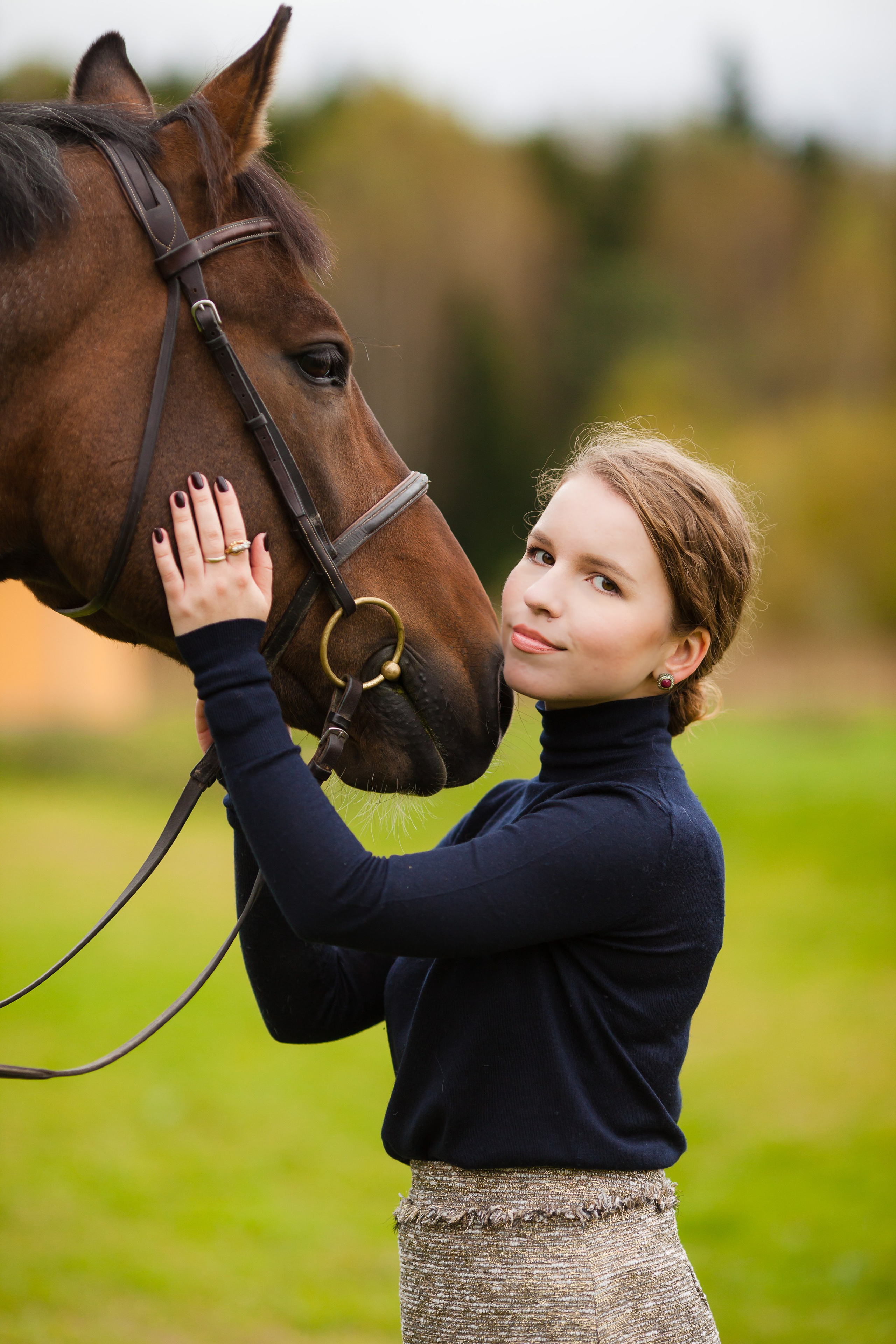 Осенняя съёмка в конном клубе для Виктории. Портретный и семейный фотограф Юлия Герман