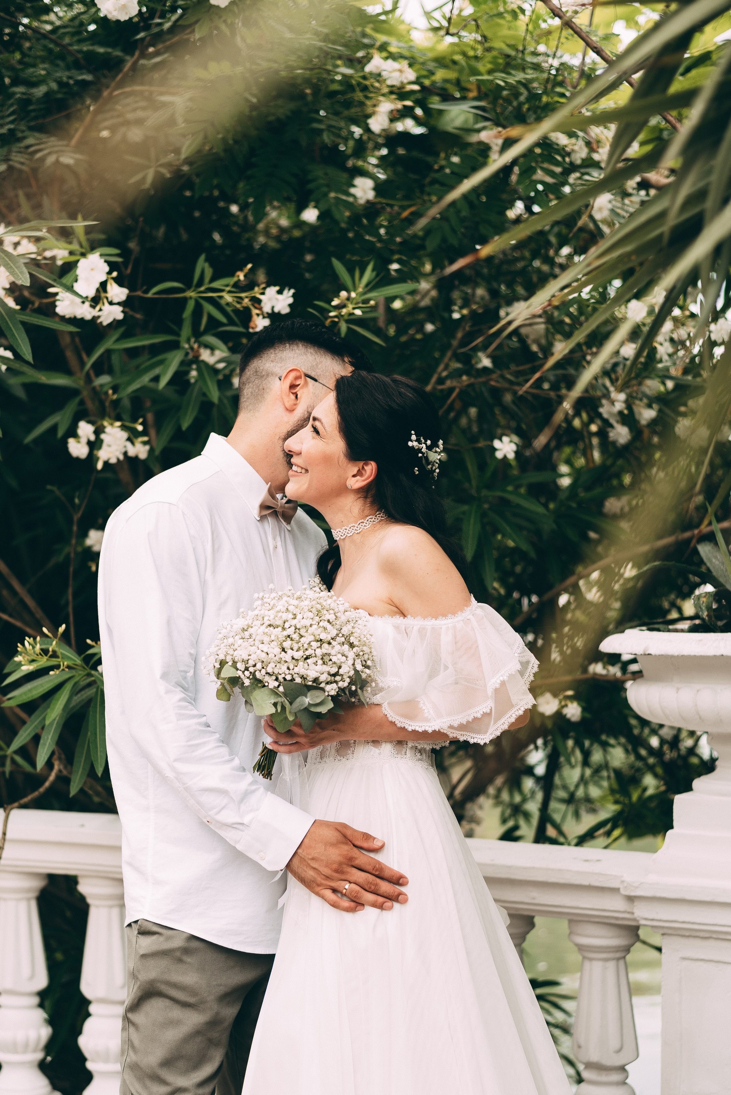 Фотосессия свадьбы, семейная фыотосессия в парке Южные культуры Сириус. Фотограф в Сочи — Маргарита Поганова