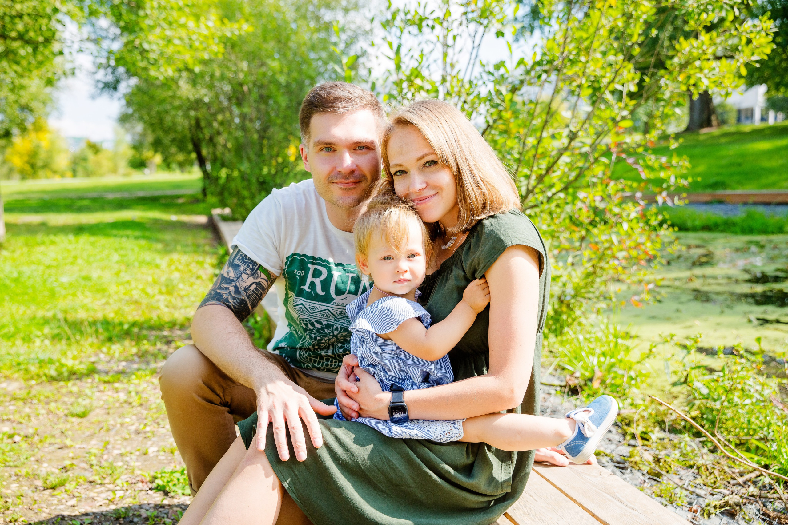 Семейная фотосессия в парке с детьми