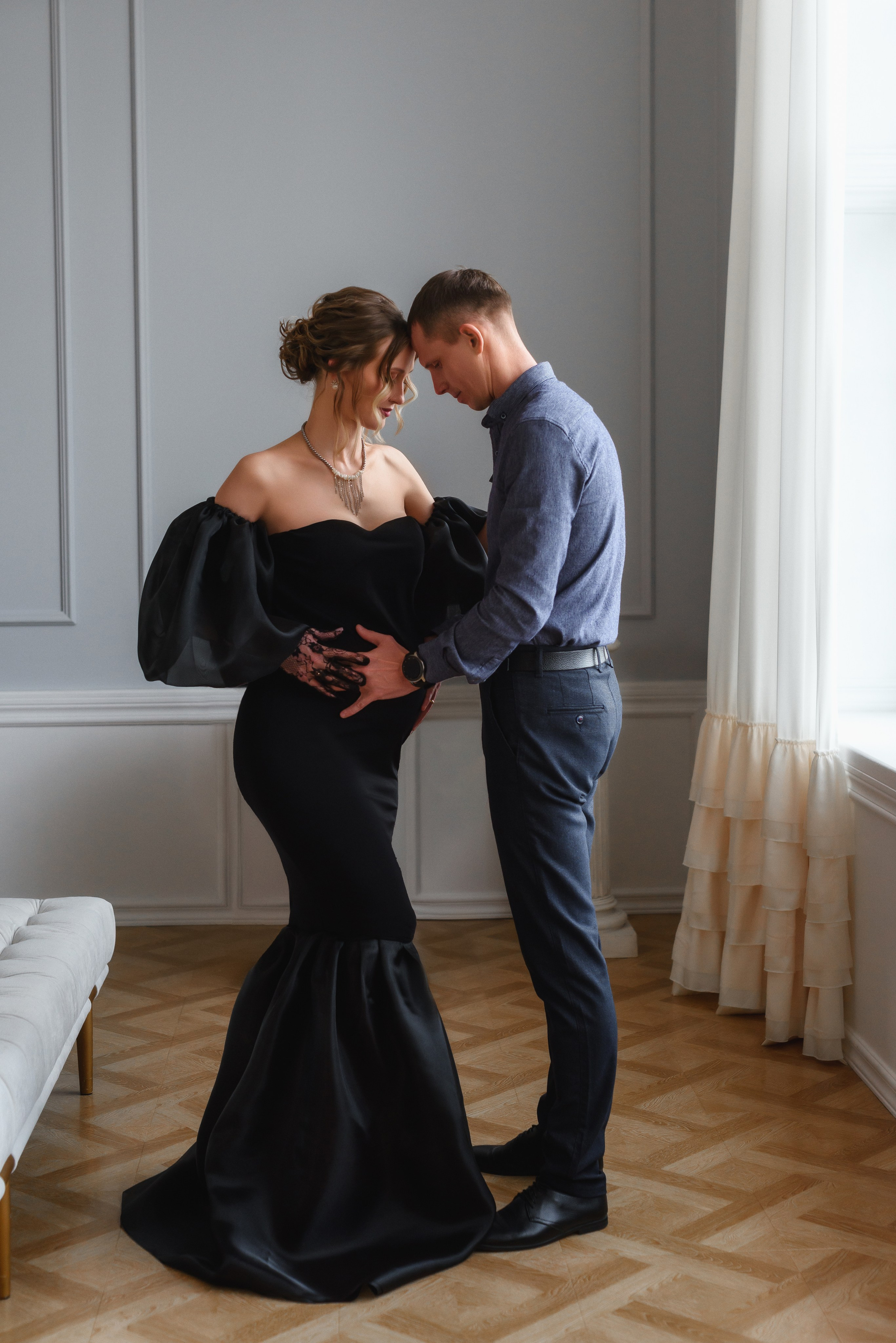 Фотосессия беременности в тканях, Vogue. Мария Прищеп. Профессиональный фотограф в Краснодаре