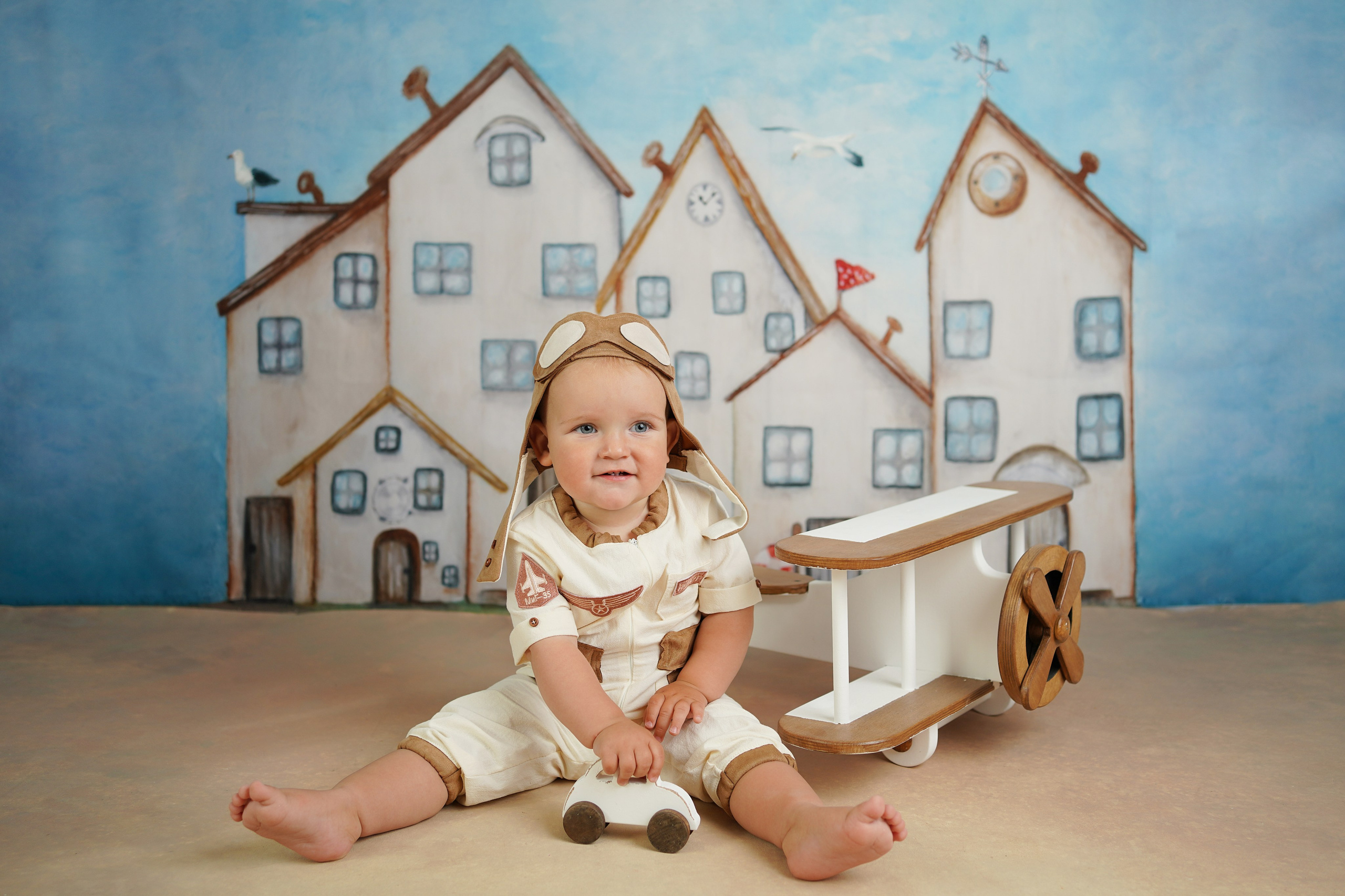 Детская фотосессия Первый годик в студии. Детский фотограф и фотограф новорожденных в Калининград Оксана Иваний