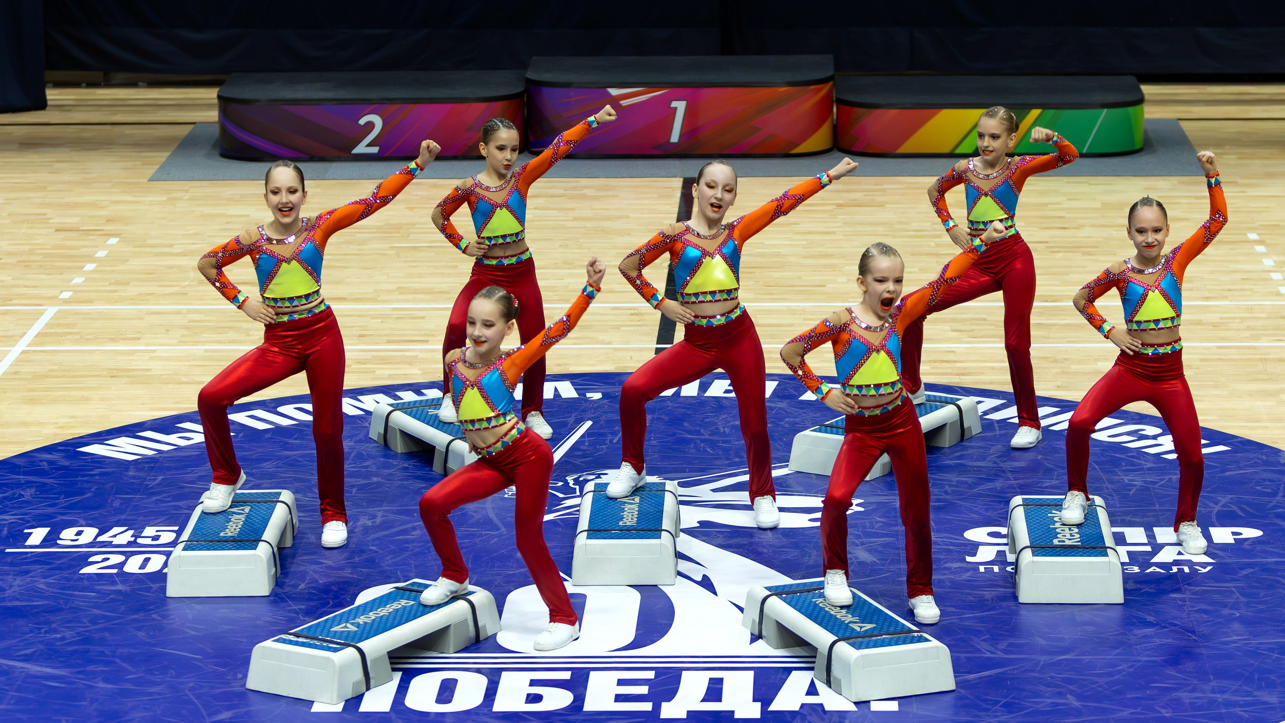 дети фитнес аэробика выступление соревнования