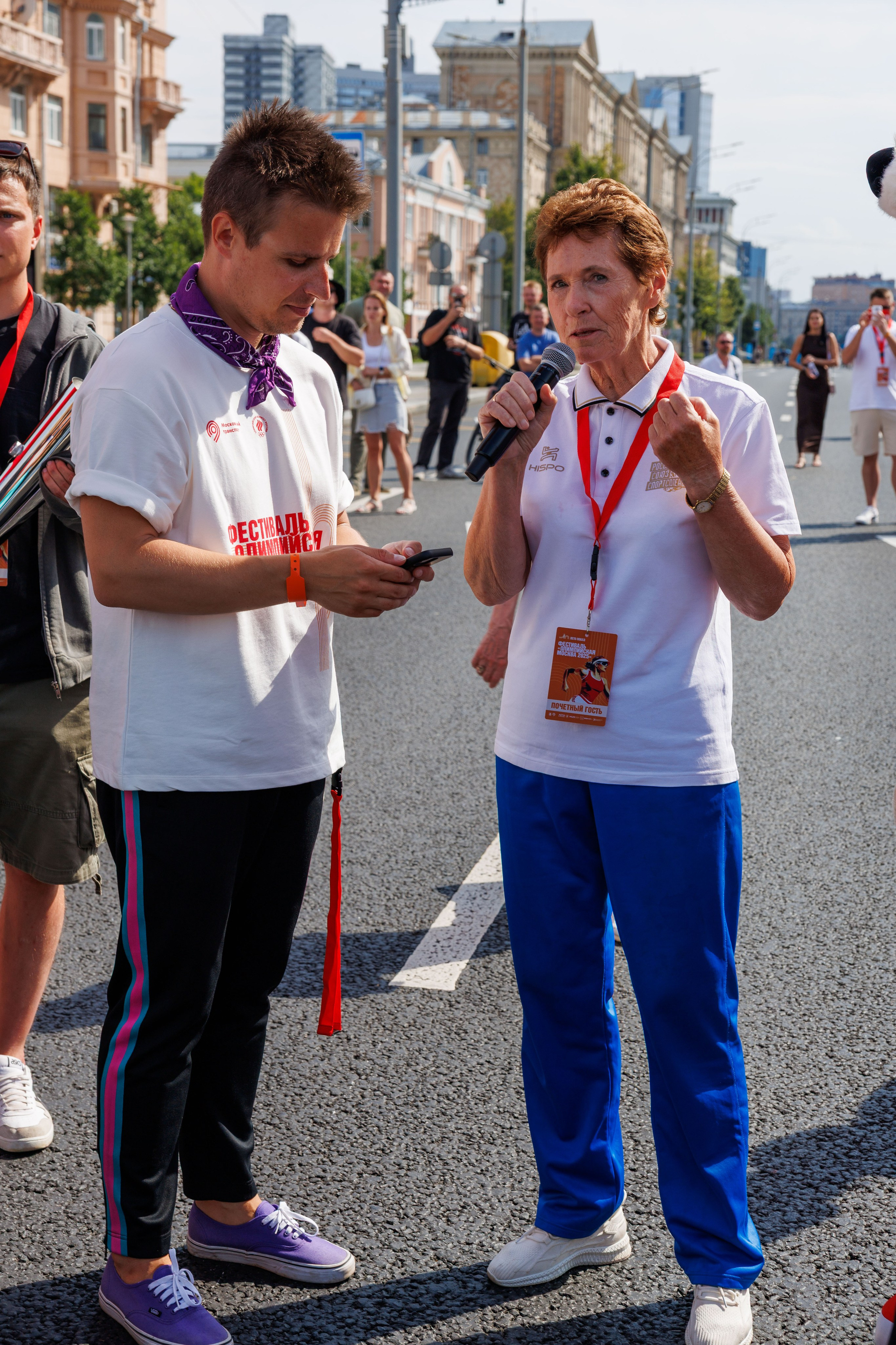 Нина Трофимова на фестивале Олимпийская Москва 2025