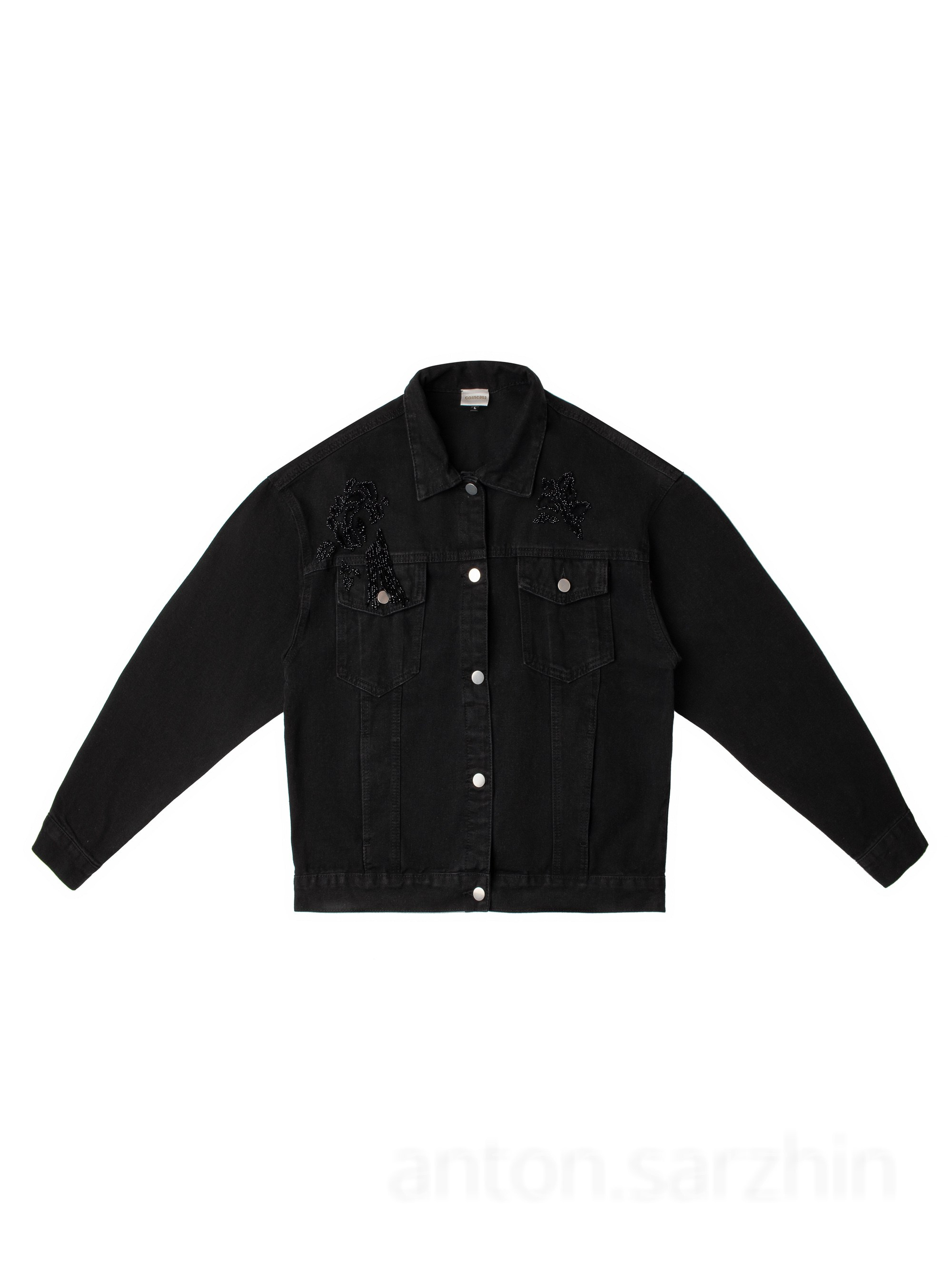 Фотосъемка в раскладку женской джинсовой куртки