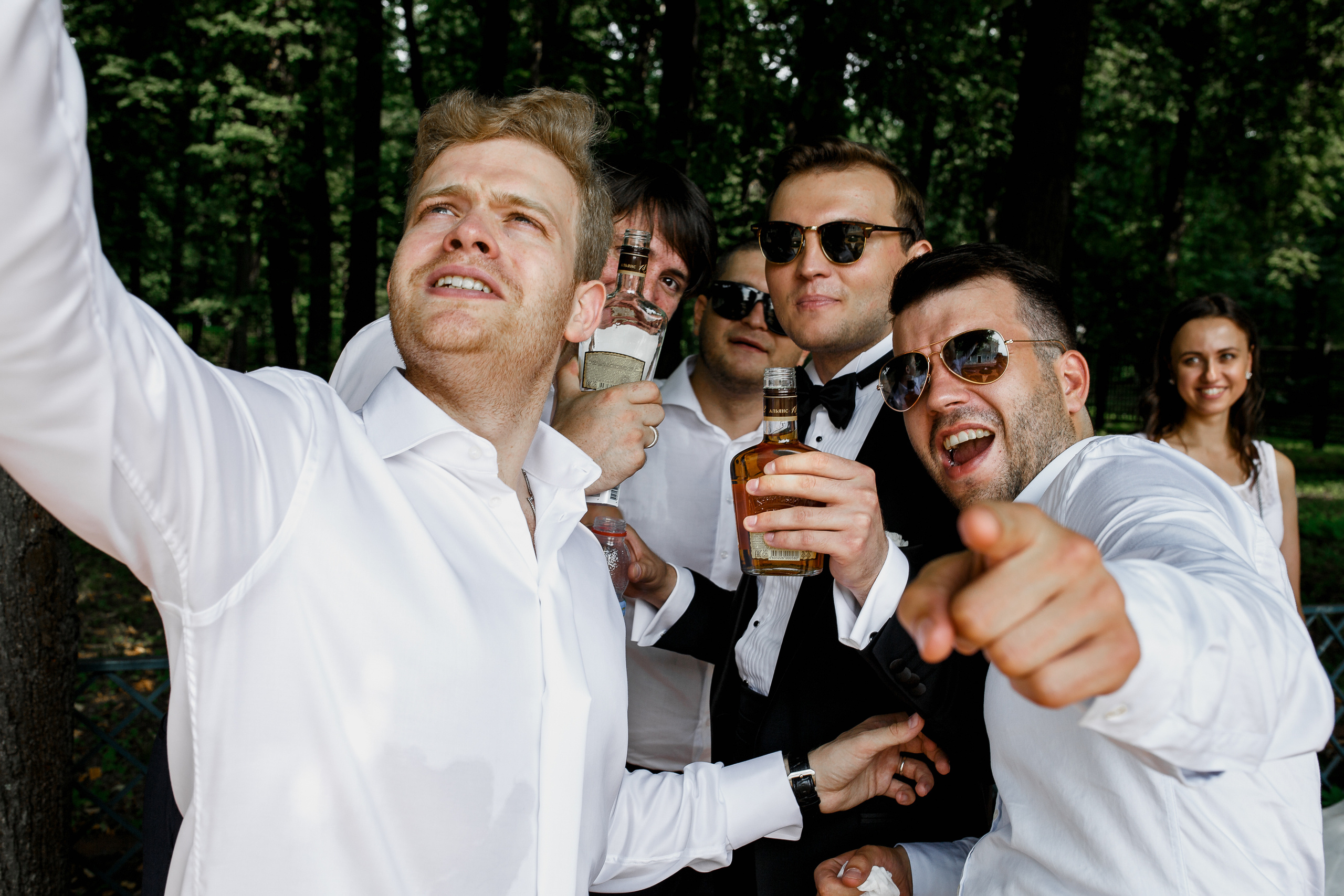 Белая свадьба в яхт-клубе. Свадебный фотограф в Москве Денис и Анастасия Исаевы