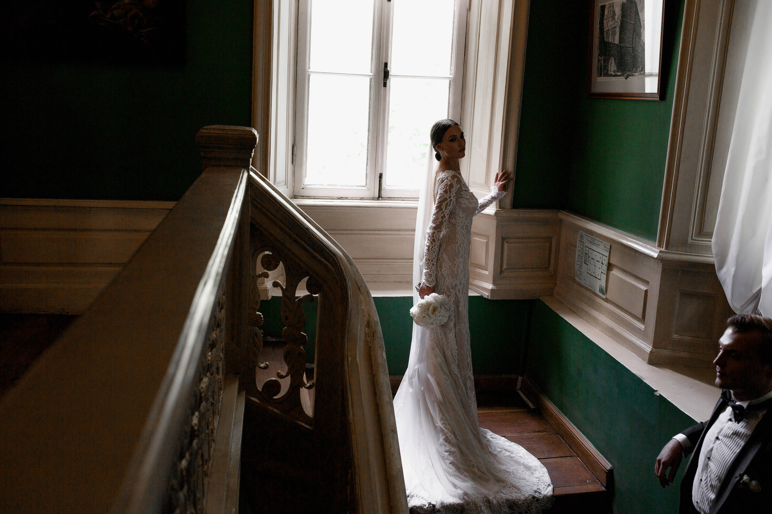 Белая свадьба в яхт-клубе. Свадебный фотограф в Москве Денис и Анастасия Исаевы