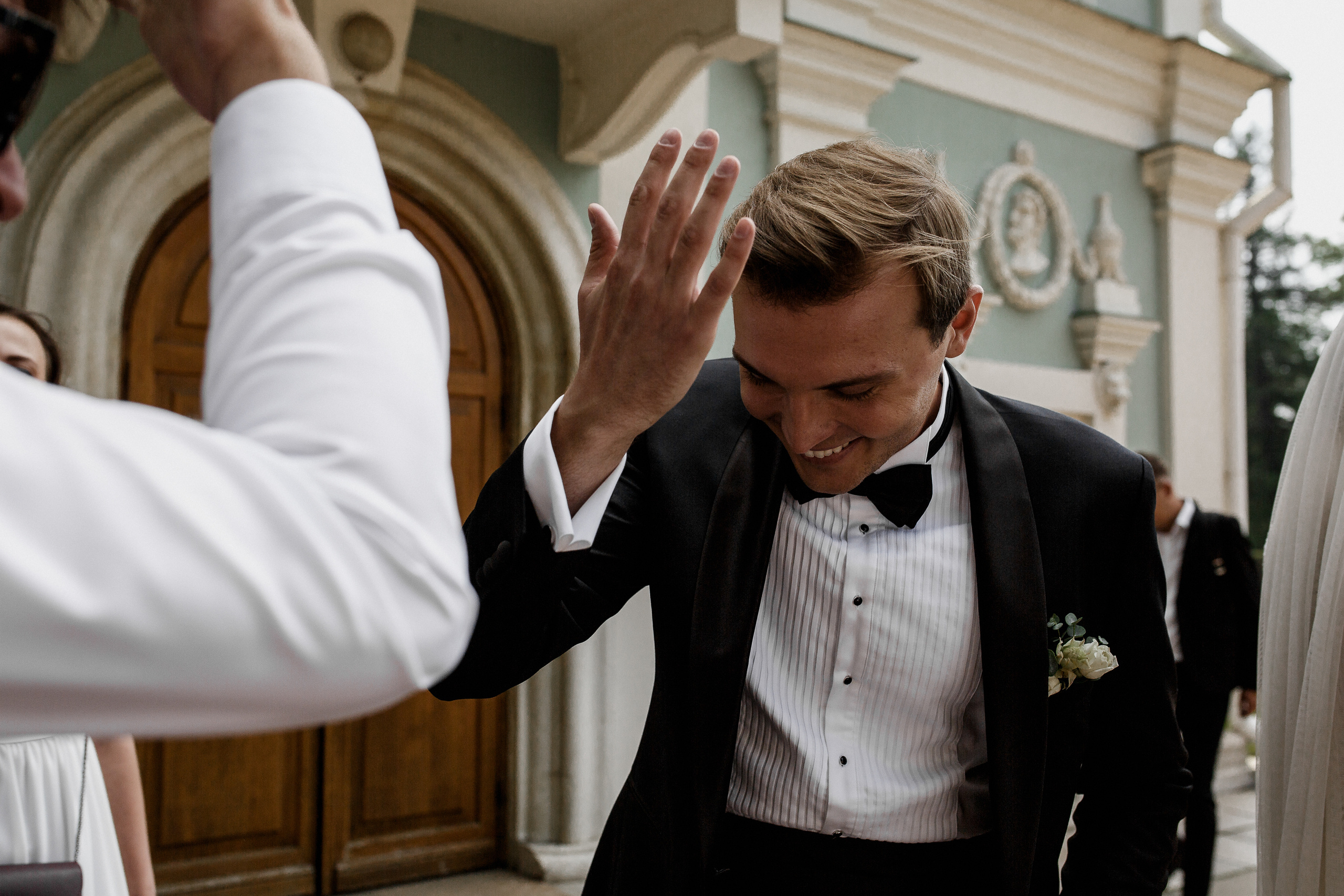 Белая свадьба в яхт-клубе. Свадебный фотограф в Москве Денис и Анастасия Исаевы