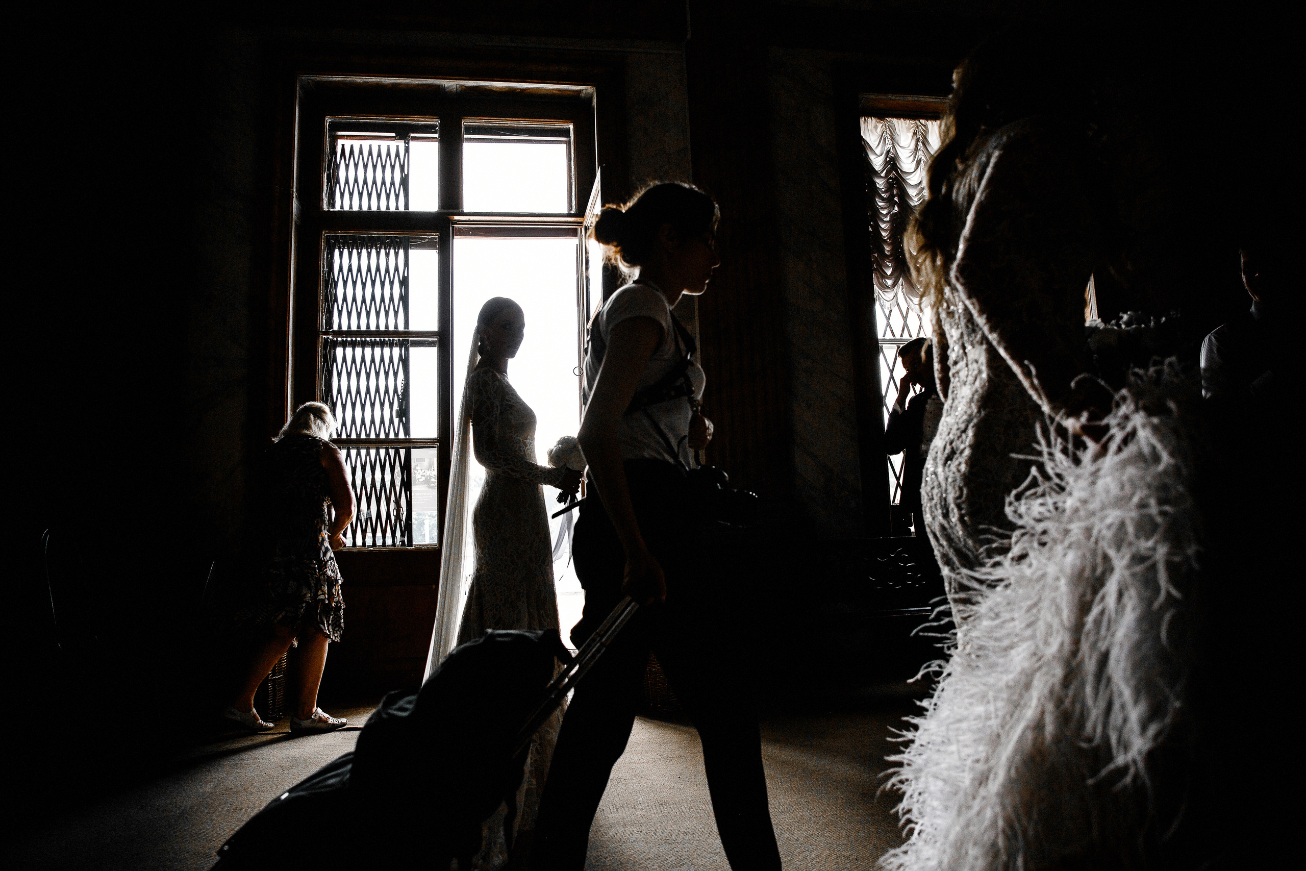 Белая свадьба в яхт-клубе. Свадебный фотограф в Москве Денис и Анастасия Исаевы