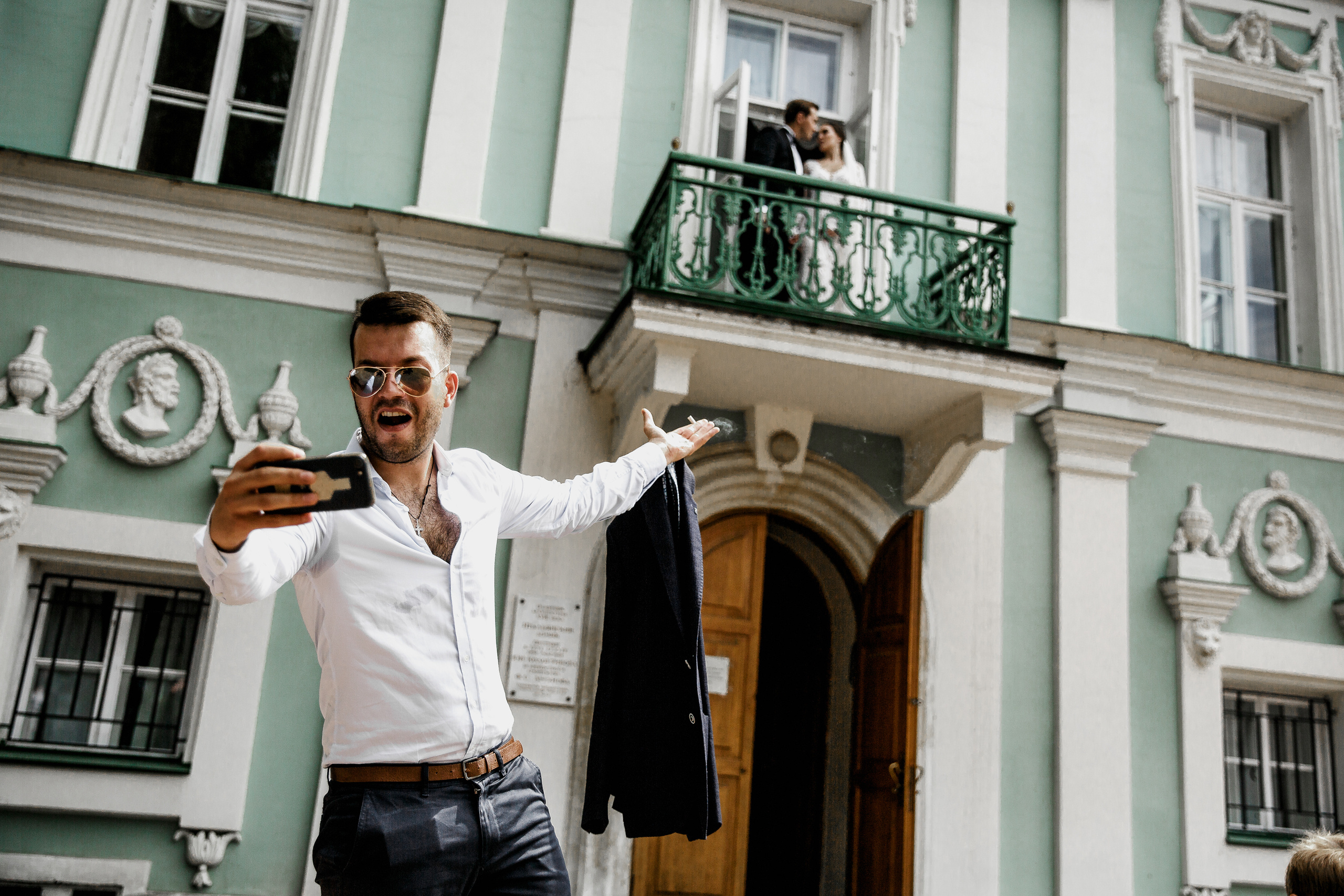 Белая свадьба в яхт-клубе. Свадебный фотограф в Москве Денис и Анастасия Исаевы