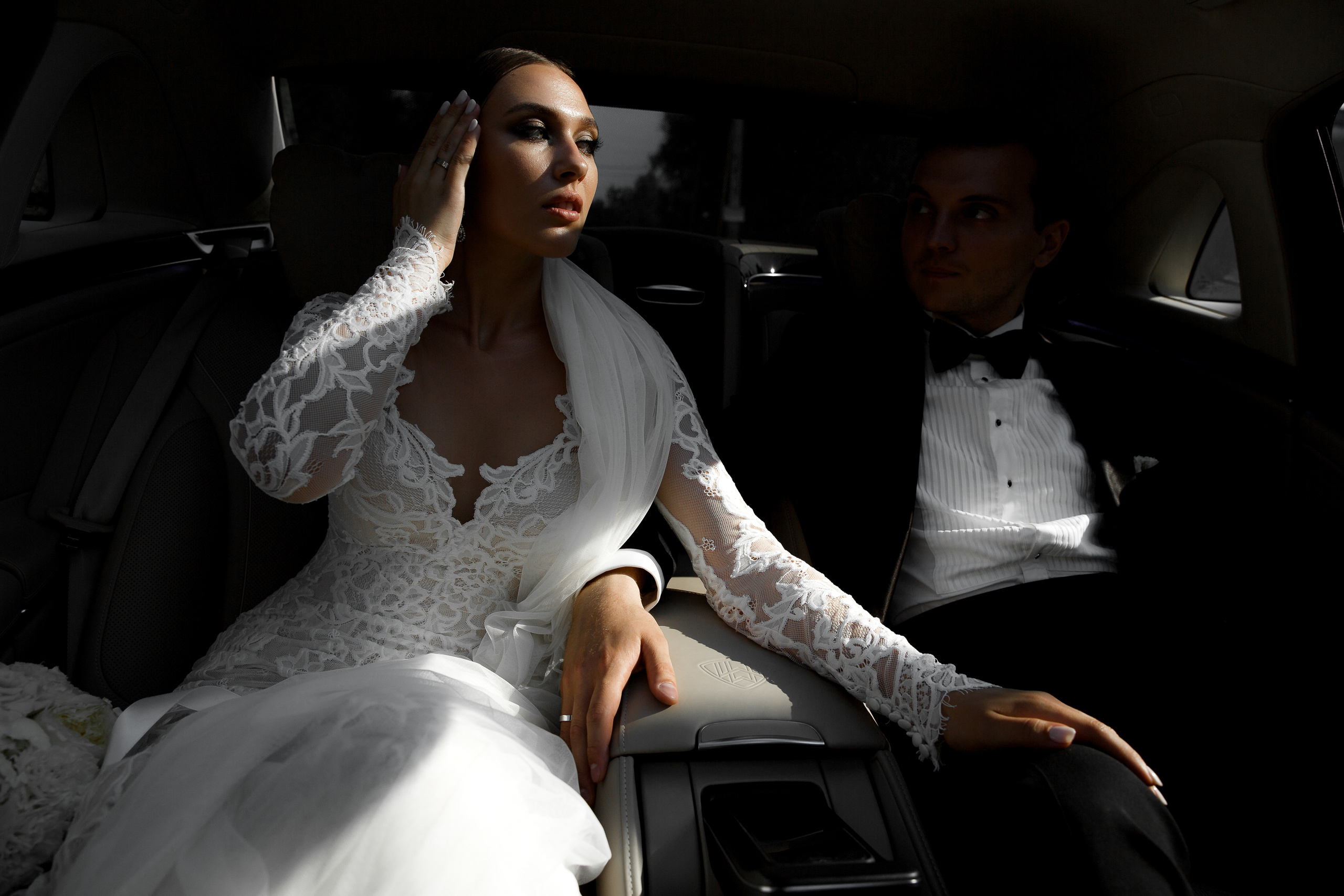 Белая свадьба в яхт-клубе. Свадебный фотограф в Москве Денис и Анастасия Исаевы