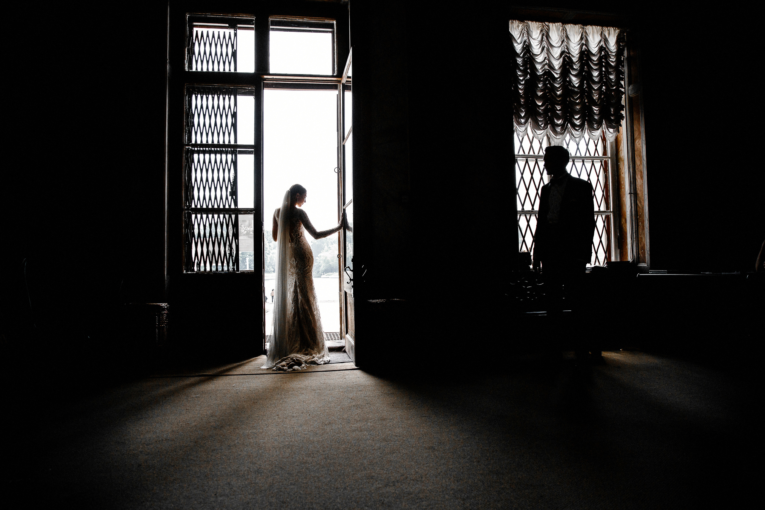 Белая свадьба в яхт-клубе. Свадебный фотограф в Москве Денис и Анастасия Исаевы