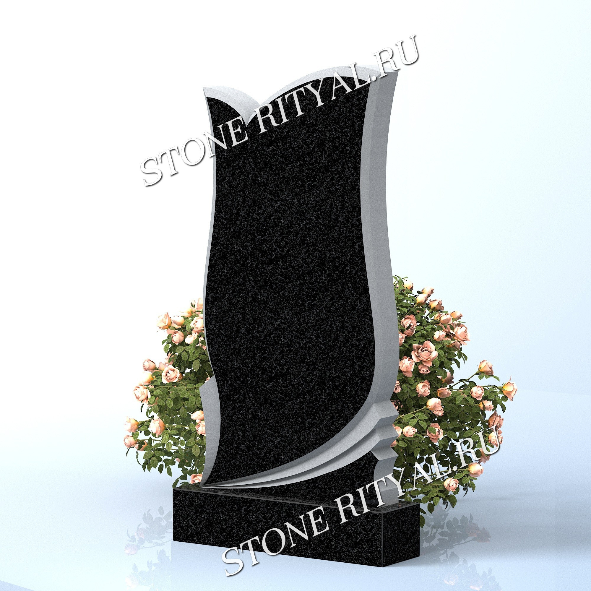 Вертикальные памятники прямые. Изготовление и установка памятников в Москве и МО