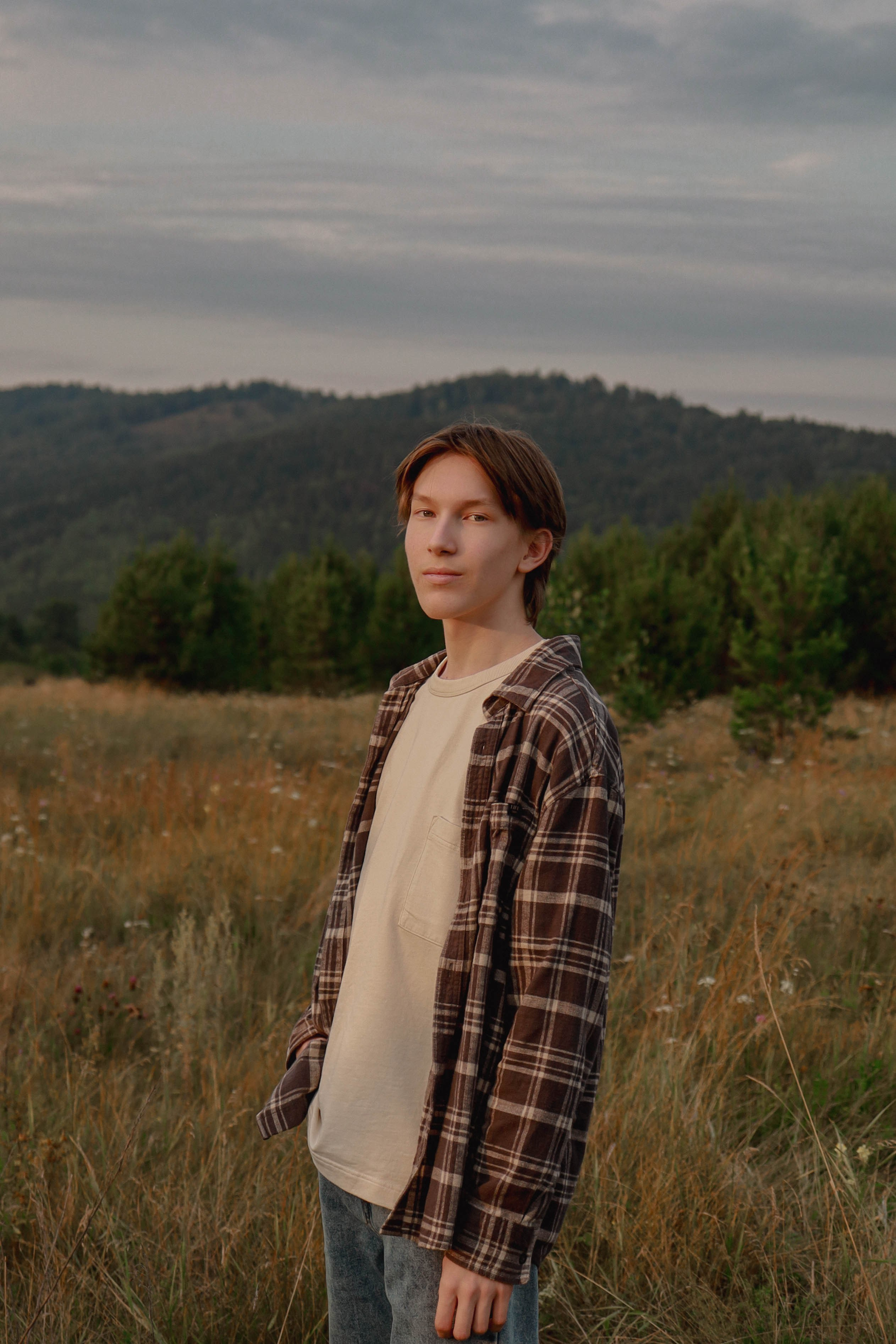 Семья в поле. Фотограф Александра Коновалова