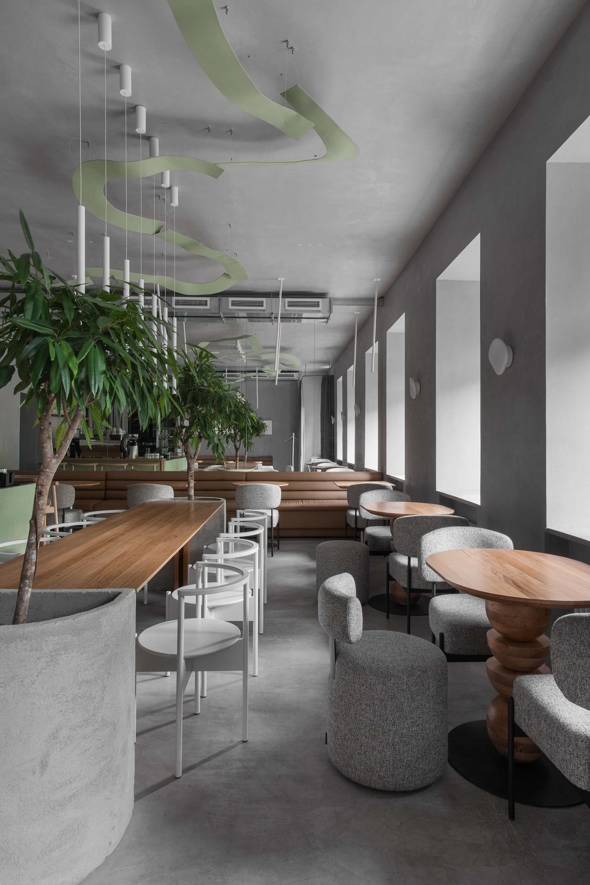 PECHE Cafe in Saint Petersburg Russia designed by QUADRUM STUDIO