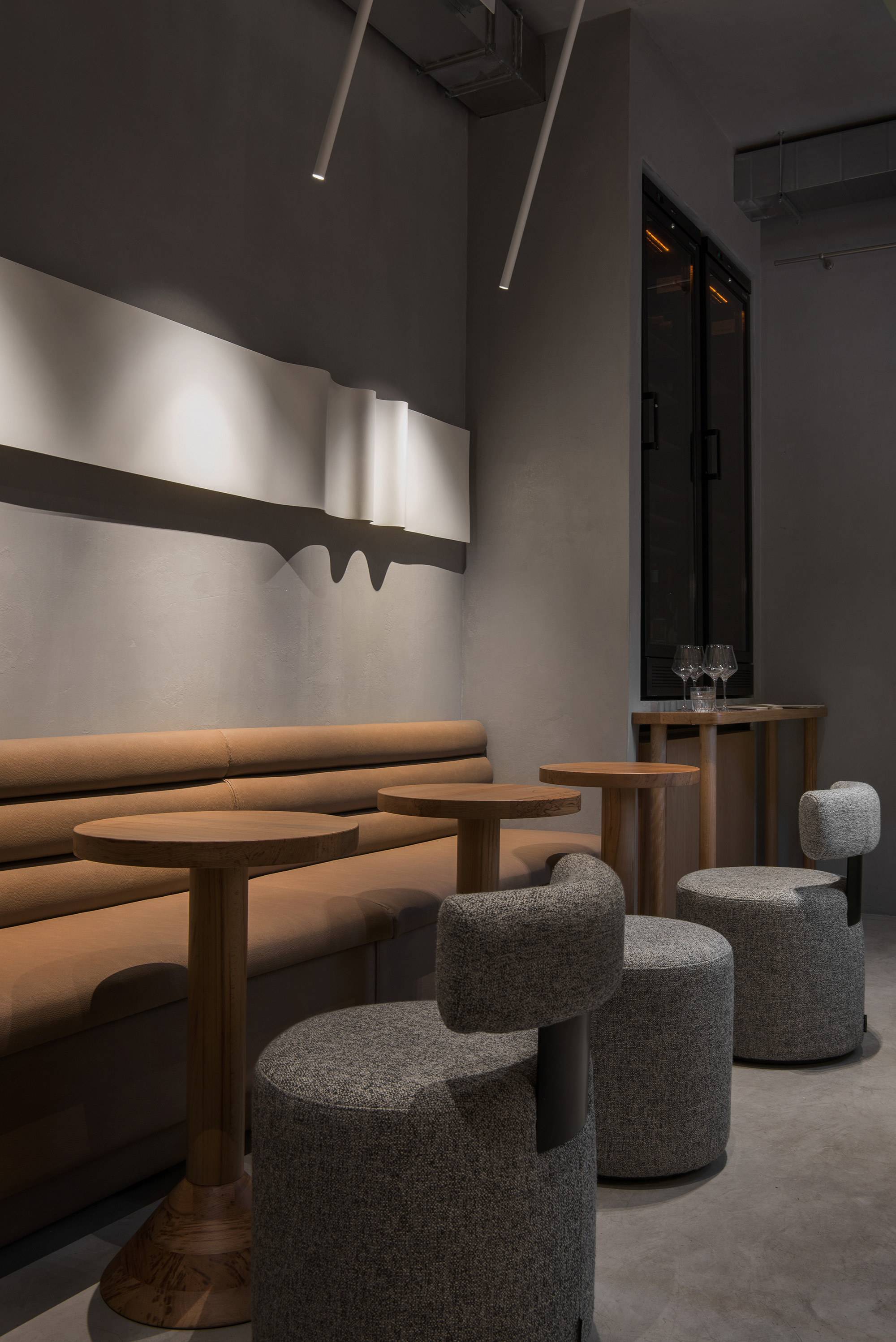 PECHE Cafe in Saint Petersburg Russia designed by QUADRUM STUDIO