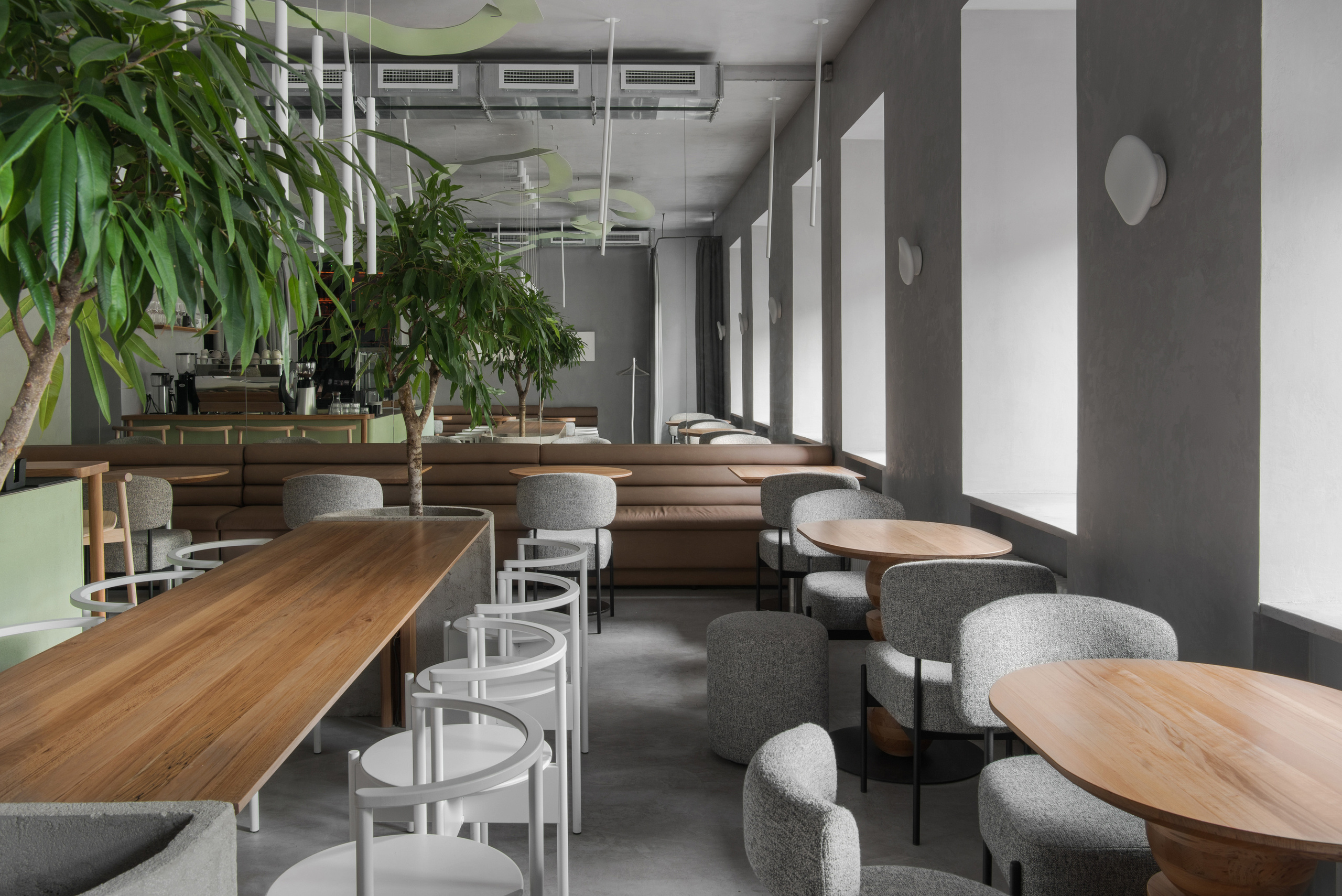 PECHE Cafe in Saint Petersburg Russia designed by QUADRUM STUDIO