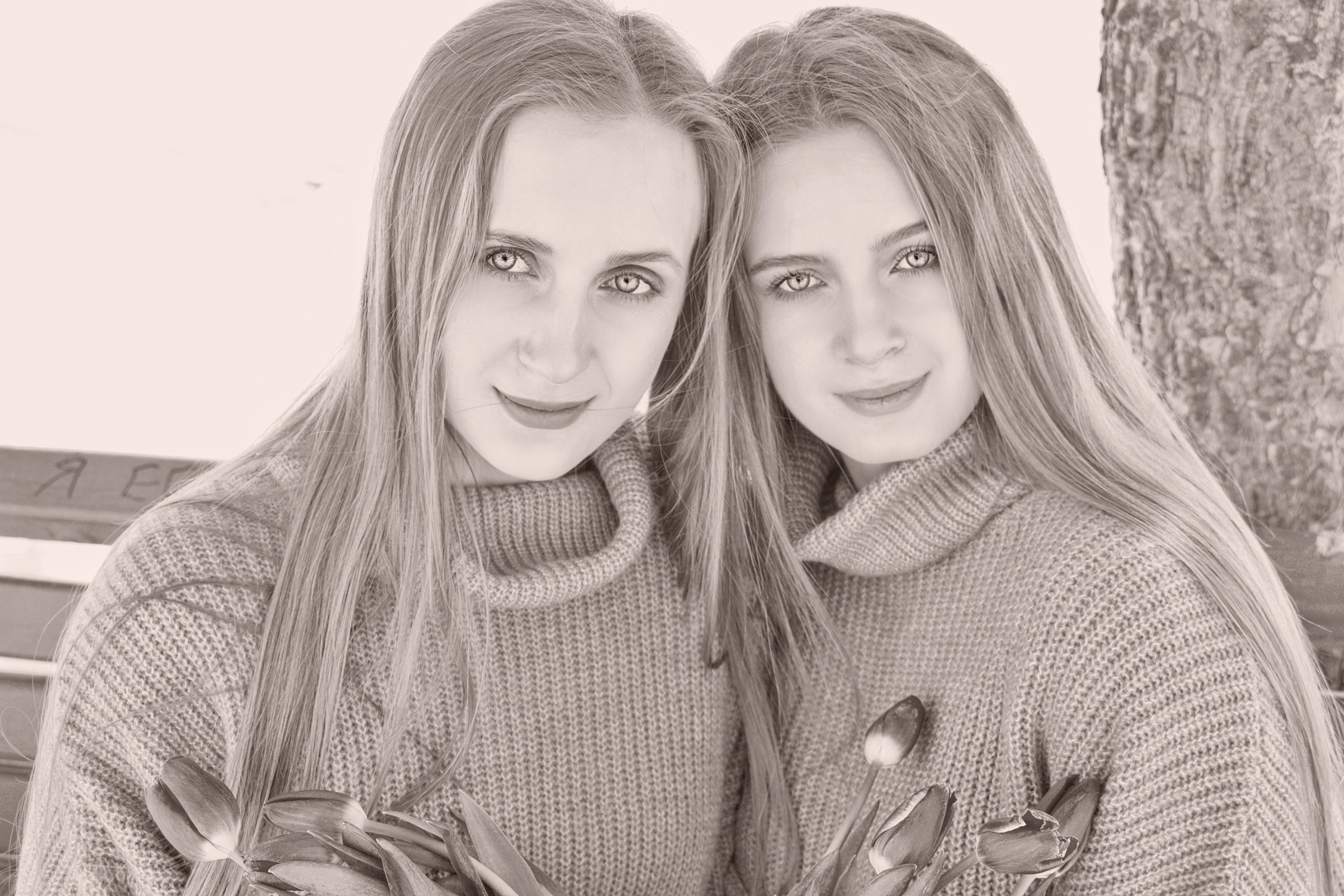 Сестры Алена и Александра Весной…. Творческая, семейная Фотосъемка ДоброДарова Елена Омск