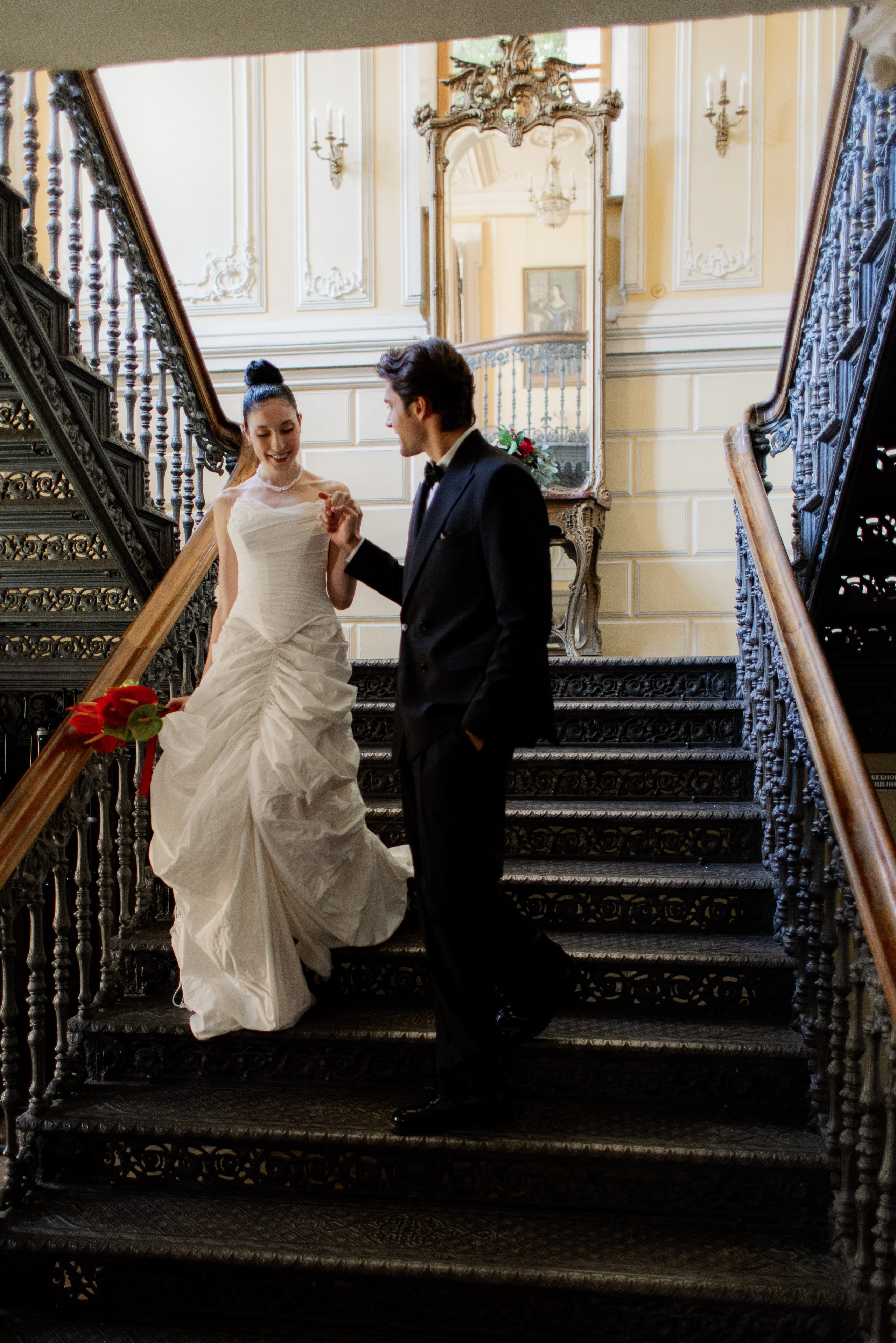 Свадебная церемония, фотосессия в библиотека-читальни А.С. Пушкина