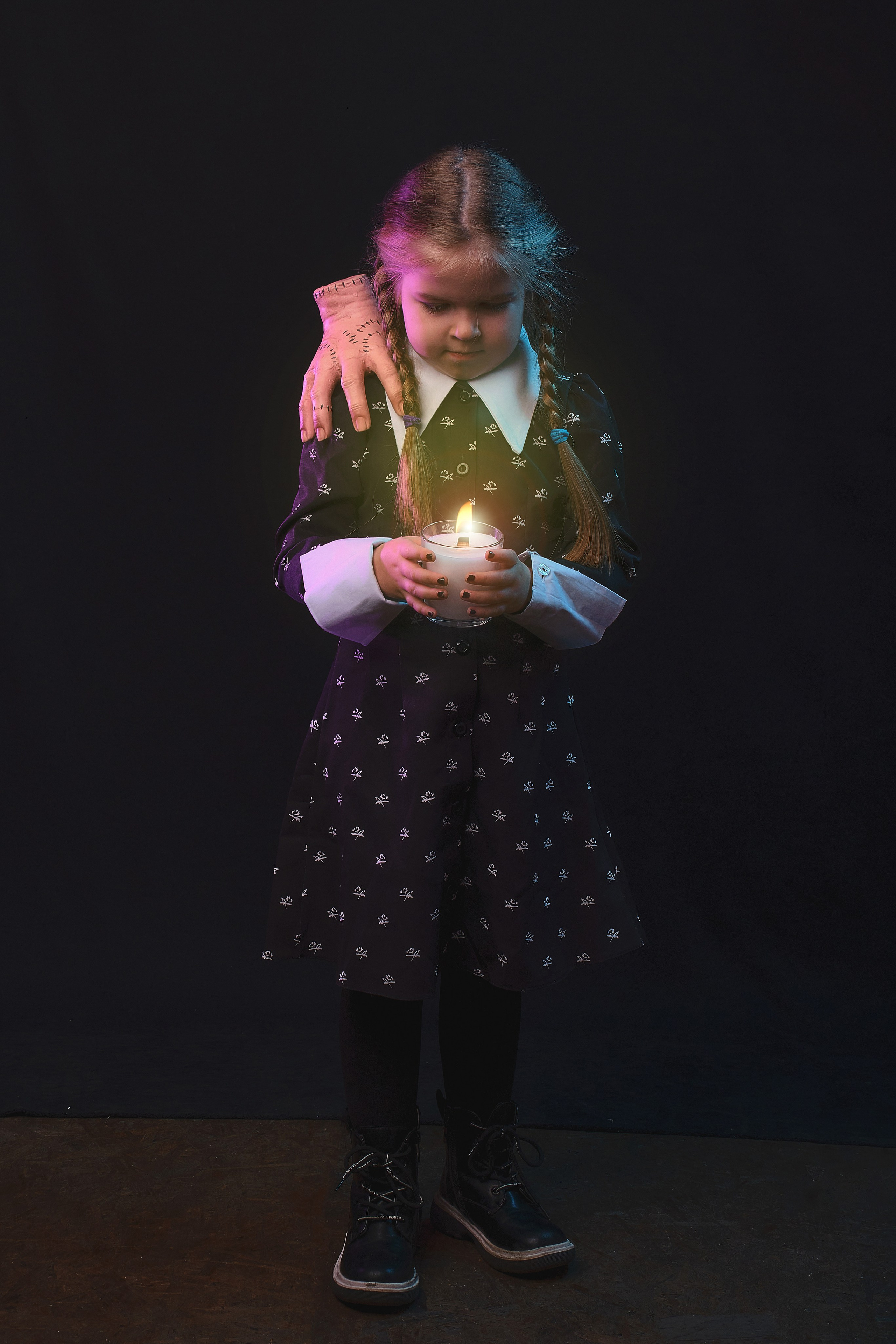 Съёмка в стиле сериала «Уэнсдей». Семейный и женский фотограф в Новомосковске и Узловой Михеева Татьяна