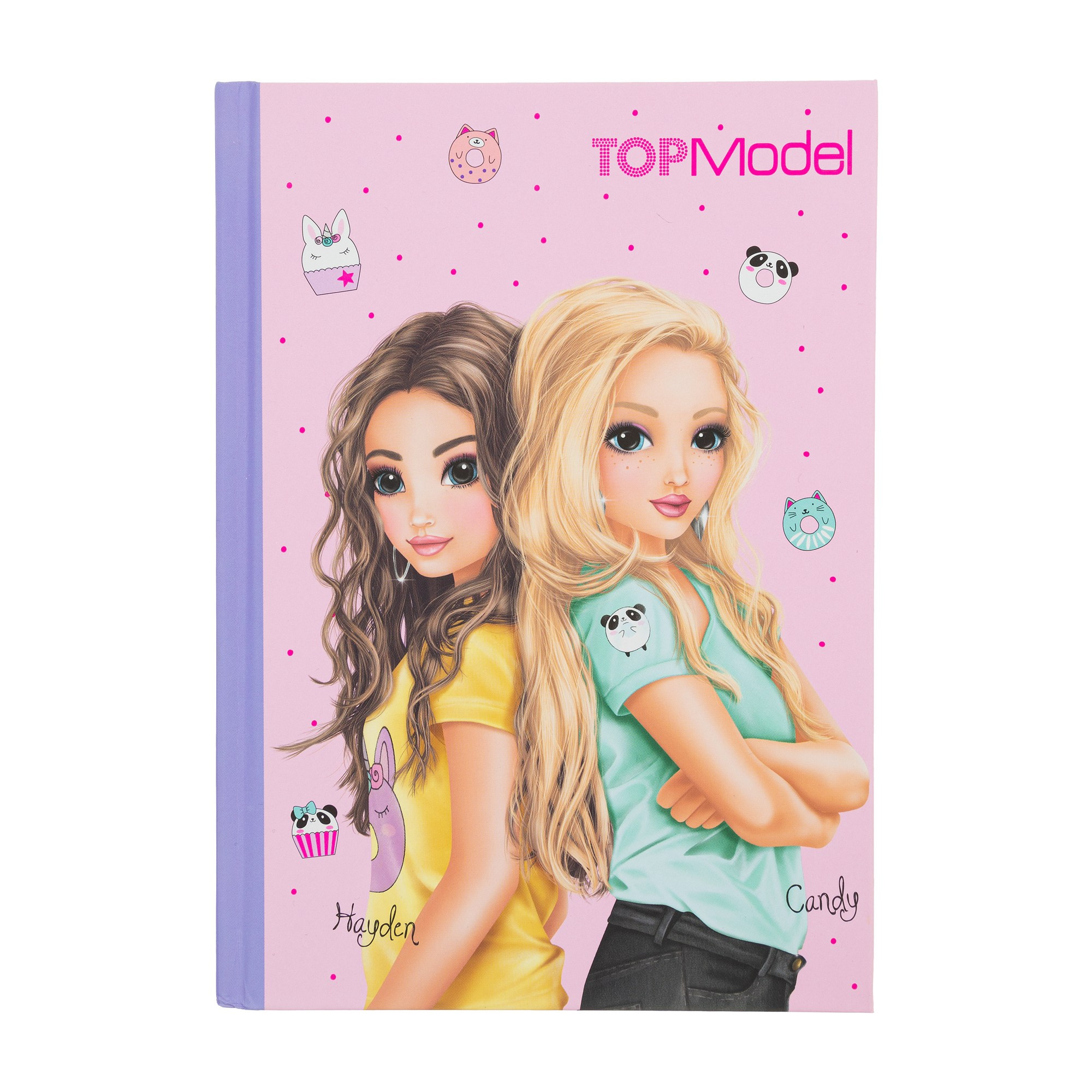 Дневник для девочек топ модель розовый вид спереди