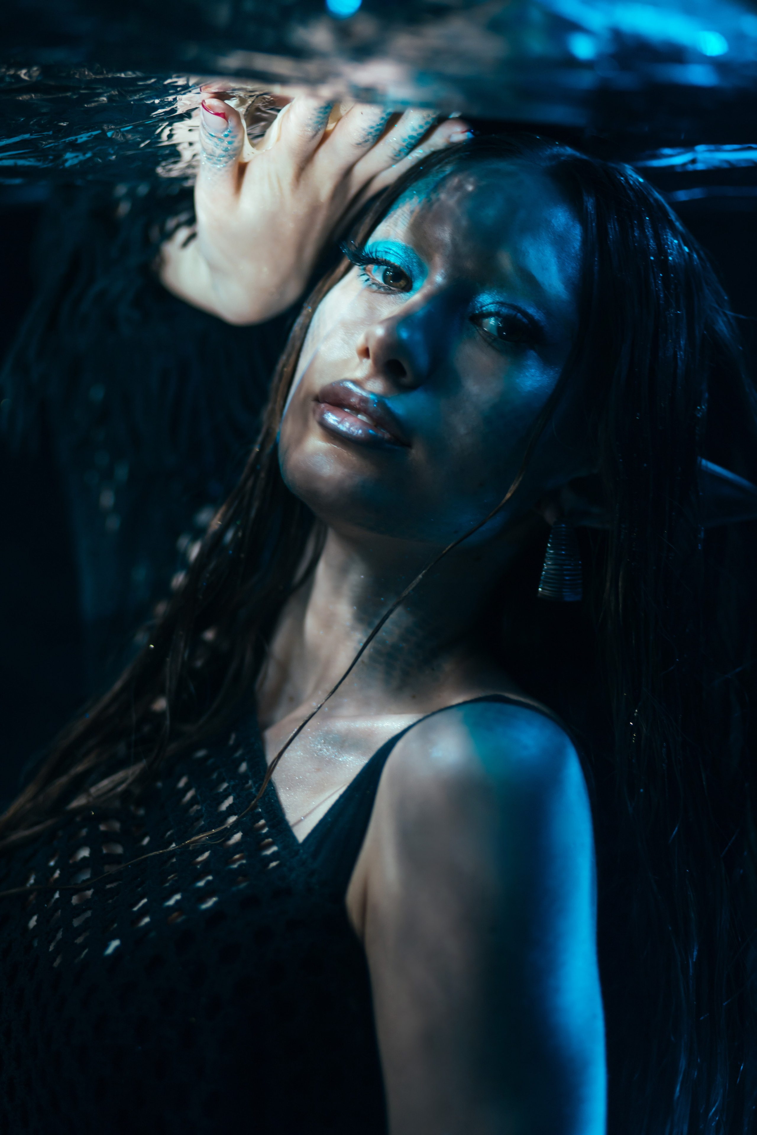 Фотосессия в студии под водой, но без воды!. Фотограф Виктория Меллез