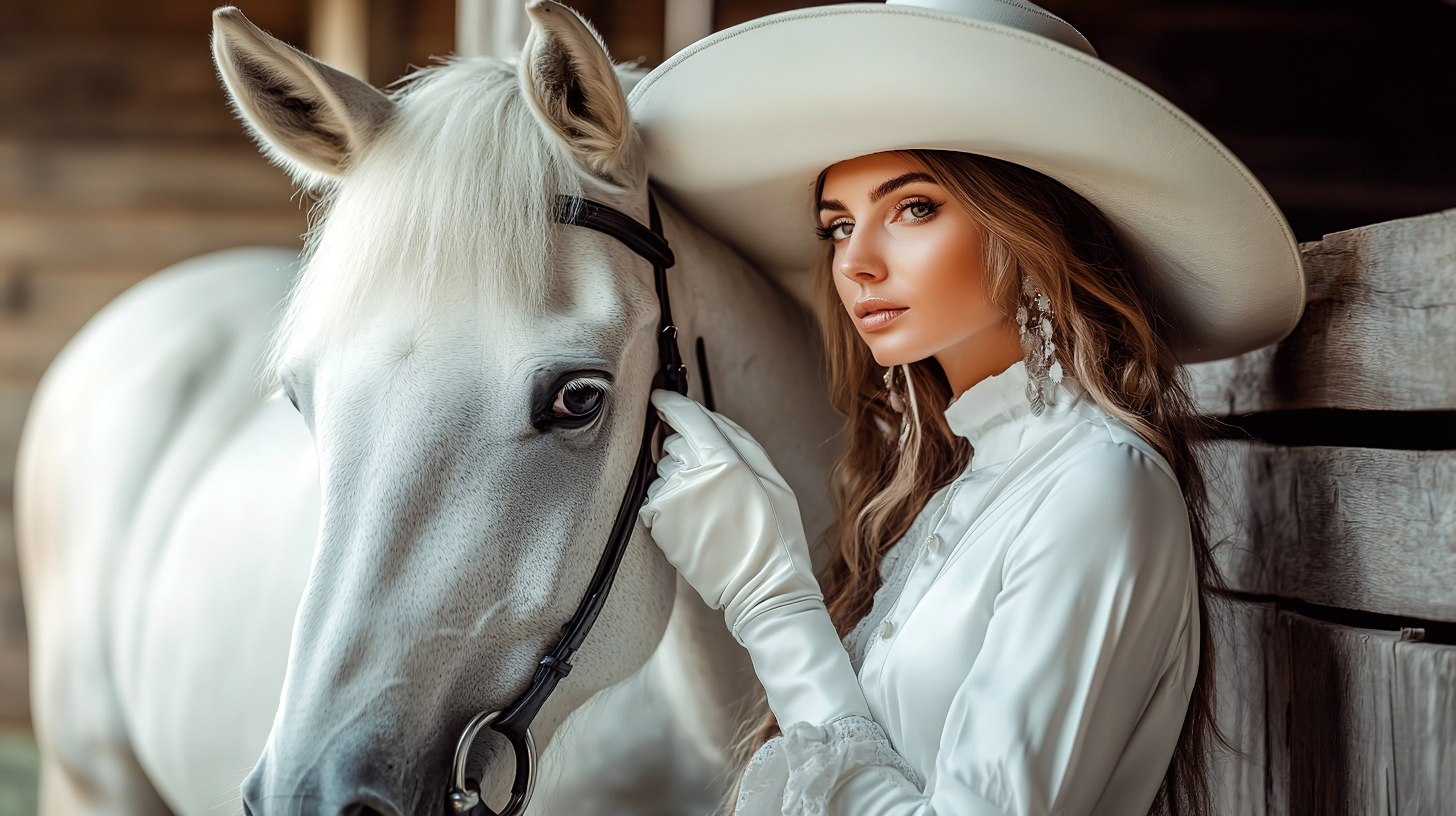 Свадебная фотосессия с лошадью.