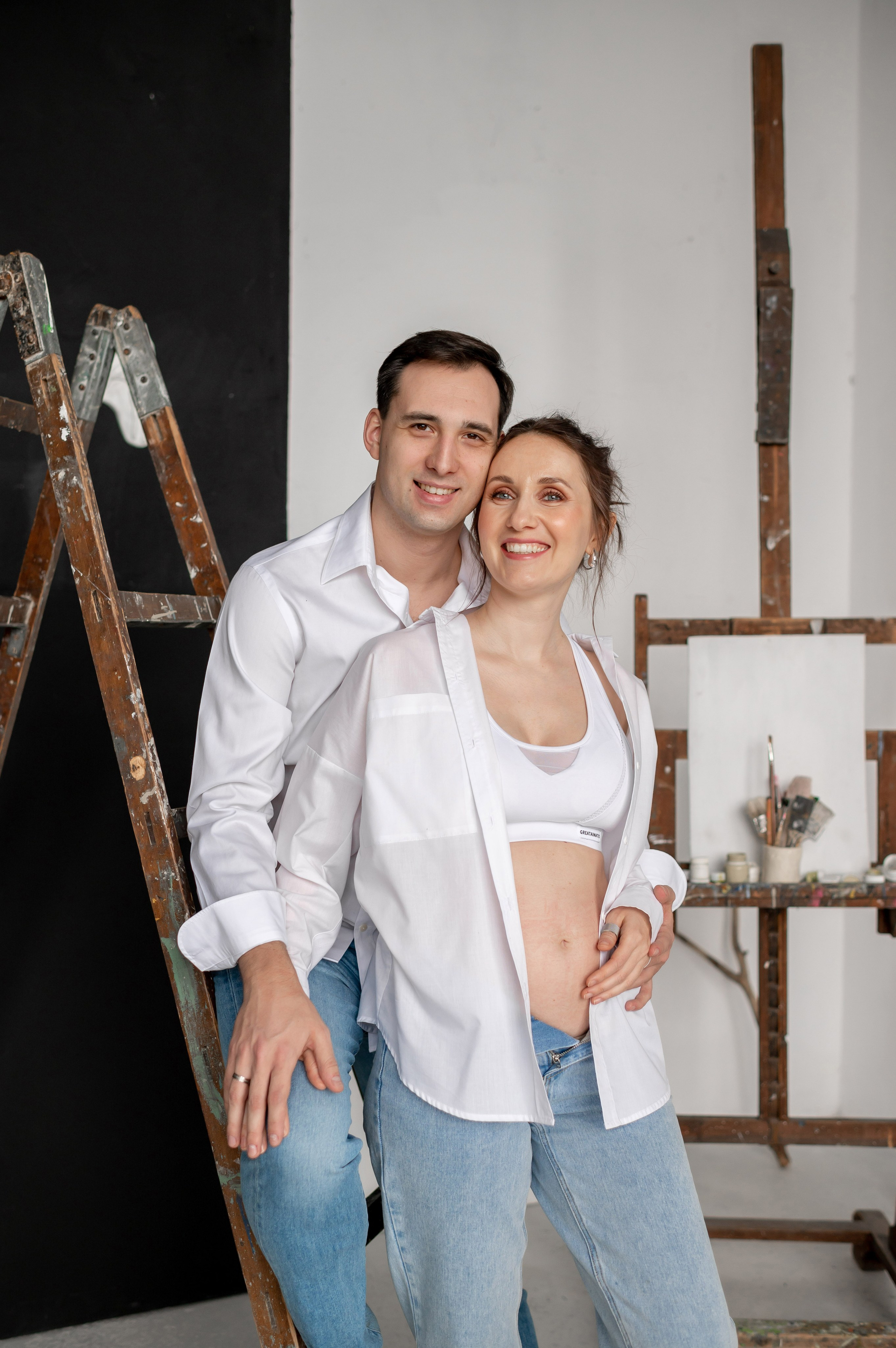 Беременность в красках и необычное гендер-пати. Портретный, семейный и свадебный фотограф в Санкт-Петербурге и в Пушкине Ширяев Денис