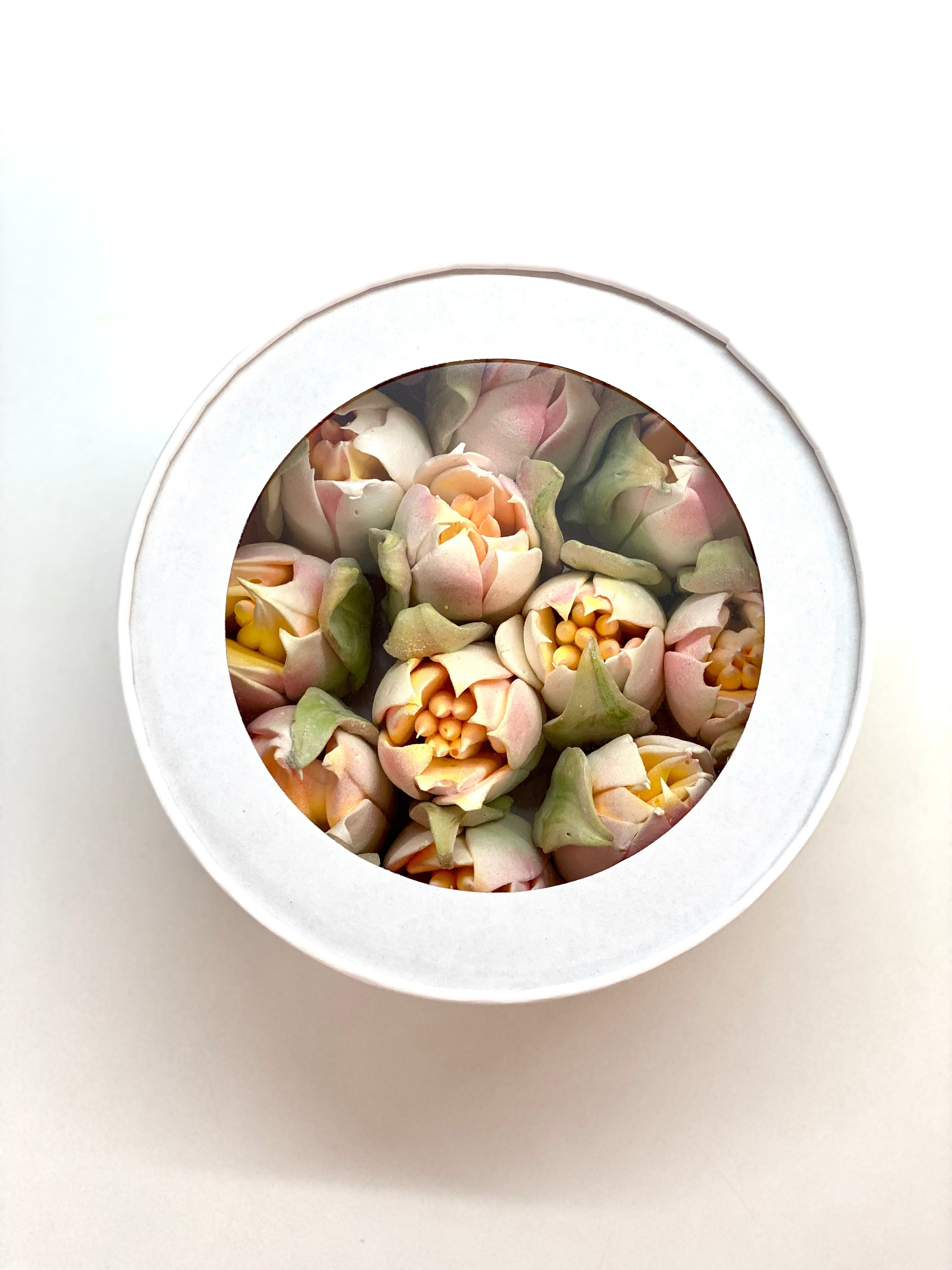 Тюльпаны из зефира в коробке. Katyasugarsugar капкейки, зефир, торты Москва