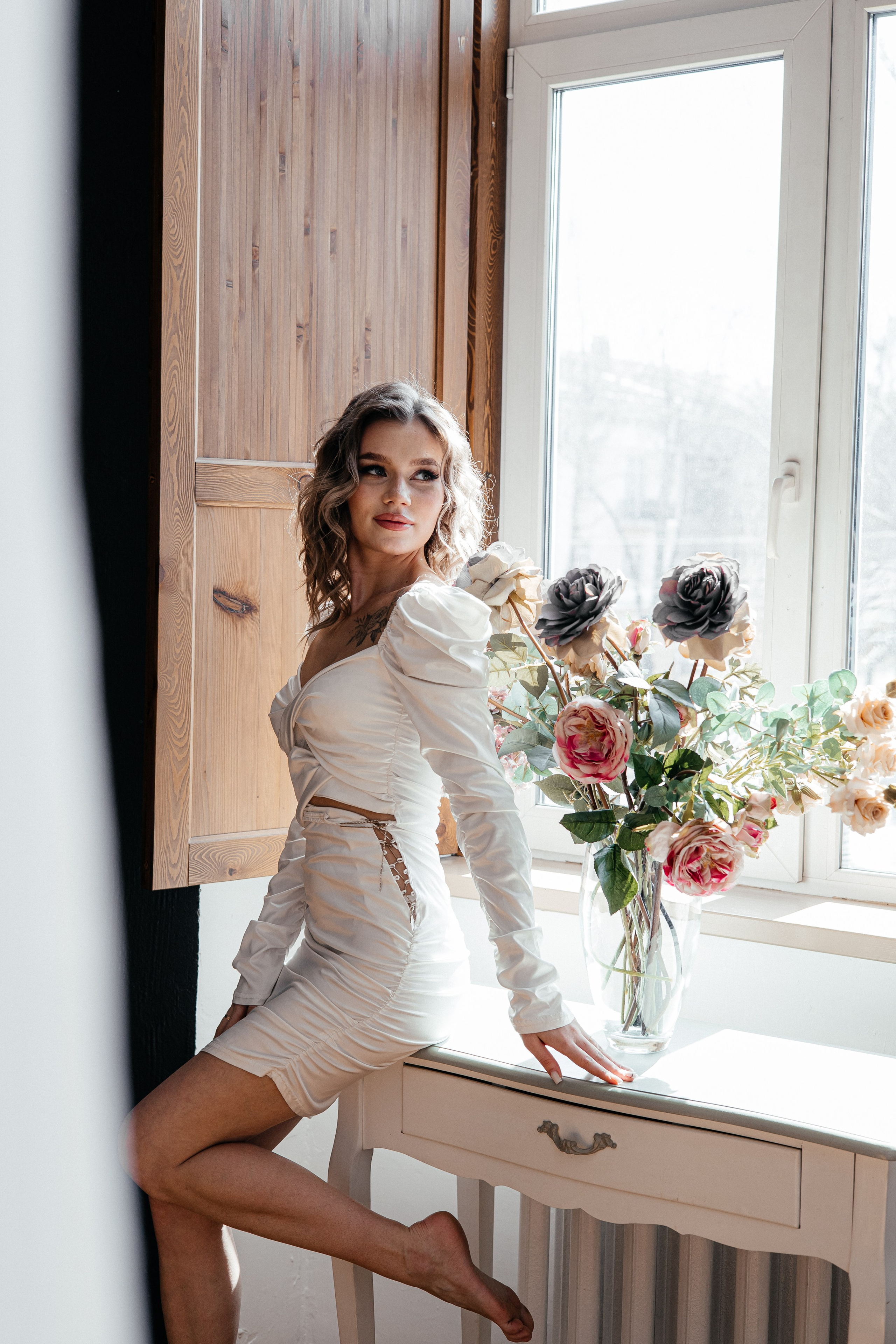 Елизавета. Белые цветы