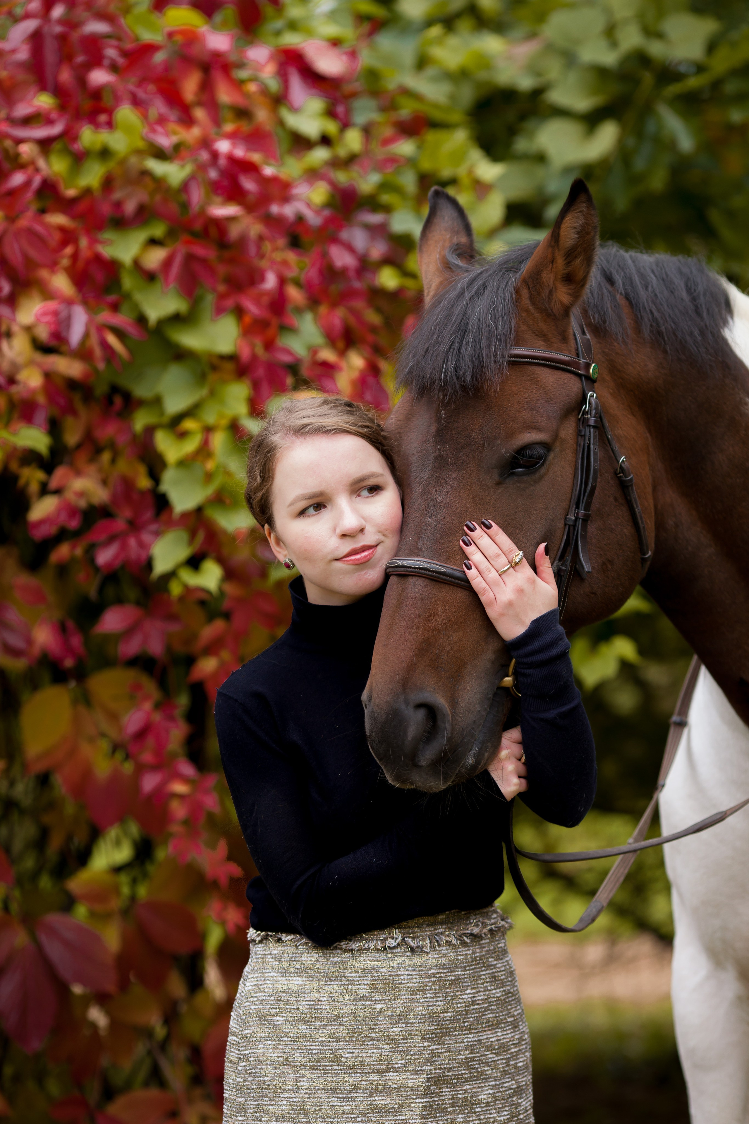 Осенняя съёмка в конном клубе для Виктории. Портретный и семейный фотограф Юлия Герман