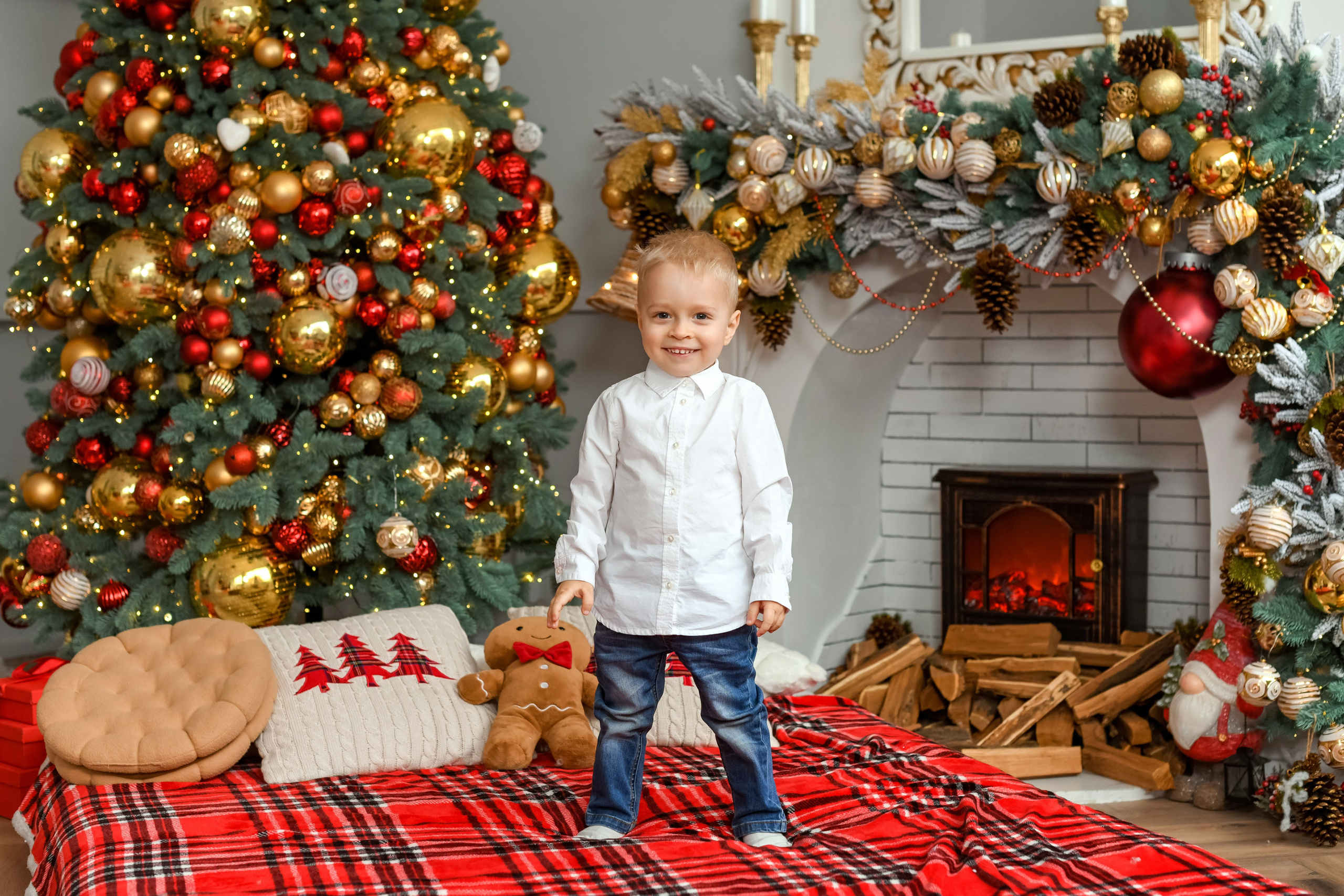 Новогодняя семейная фотосессия! Галина с Максимом и Матвеем!. Детский фотограф в Донецке Марина Пилипенко