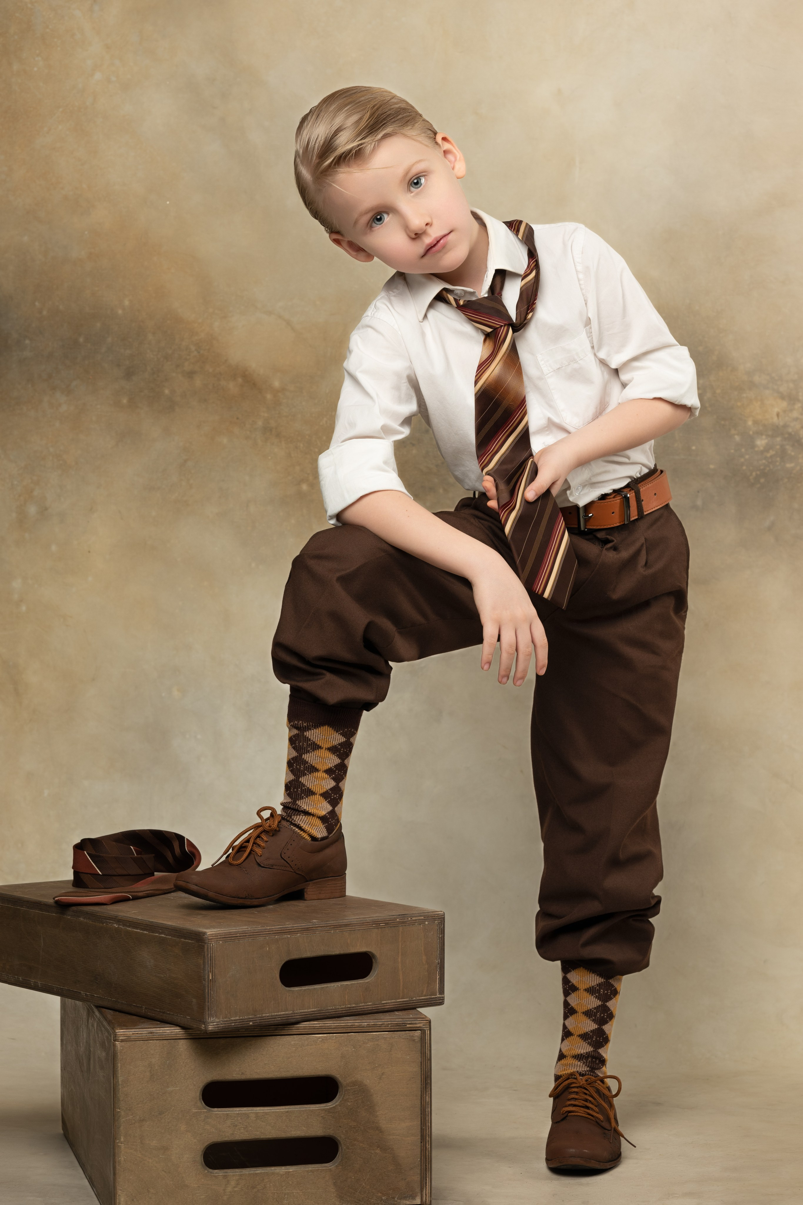 винтажная фотосессия детская