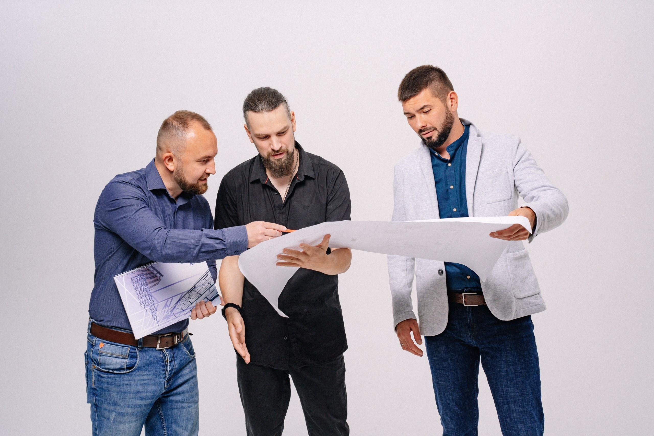 Бизнес фотосессия для строительной компании